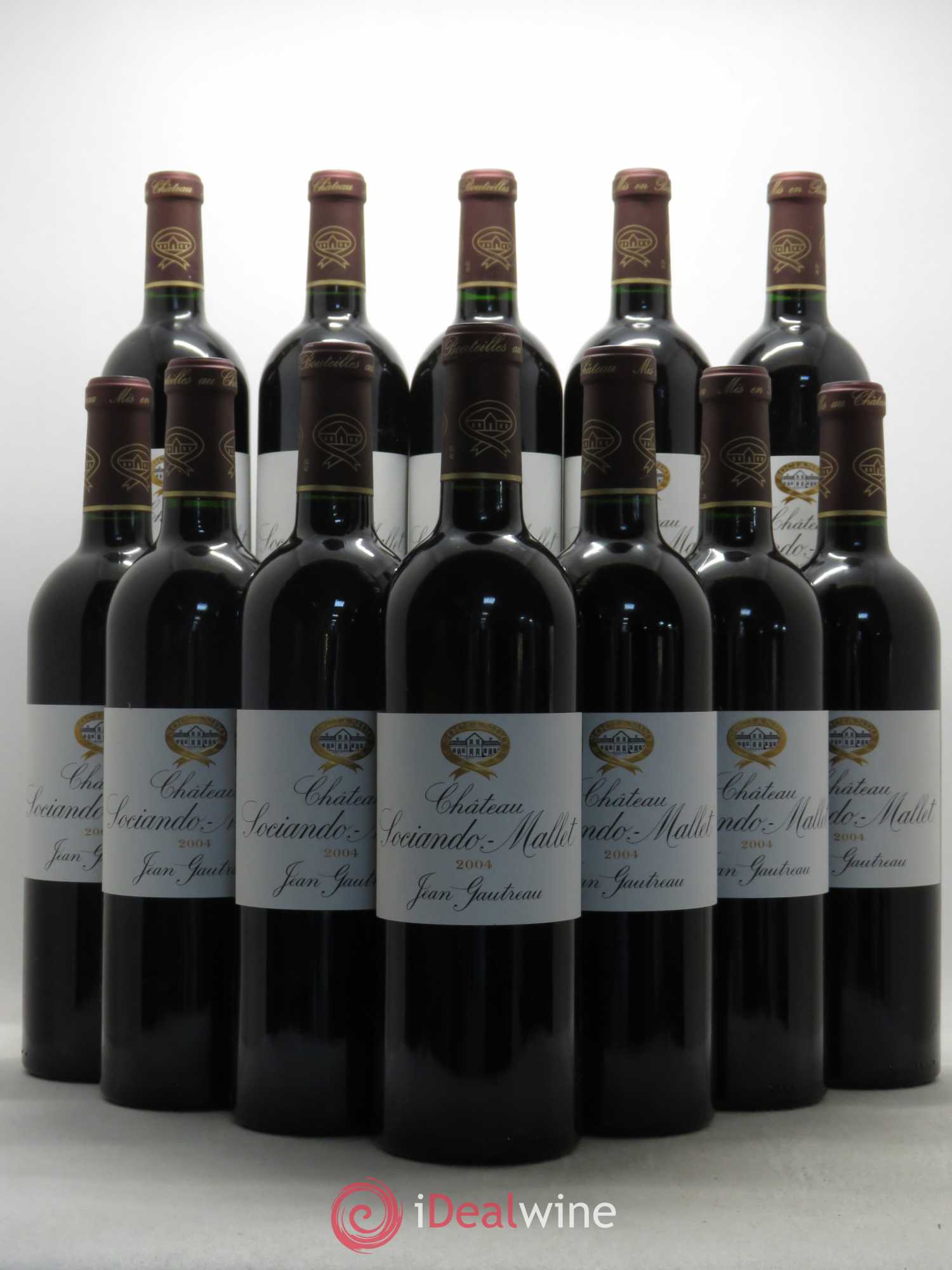 Château Sociando Mallet 2004 - Lot de 12 bouteilles - 0