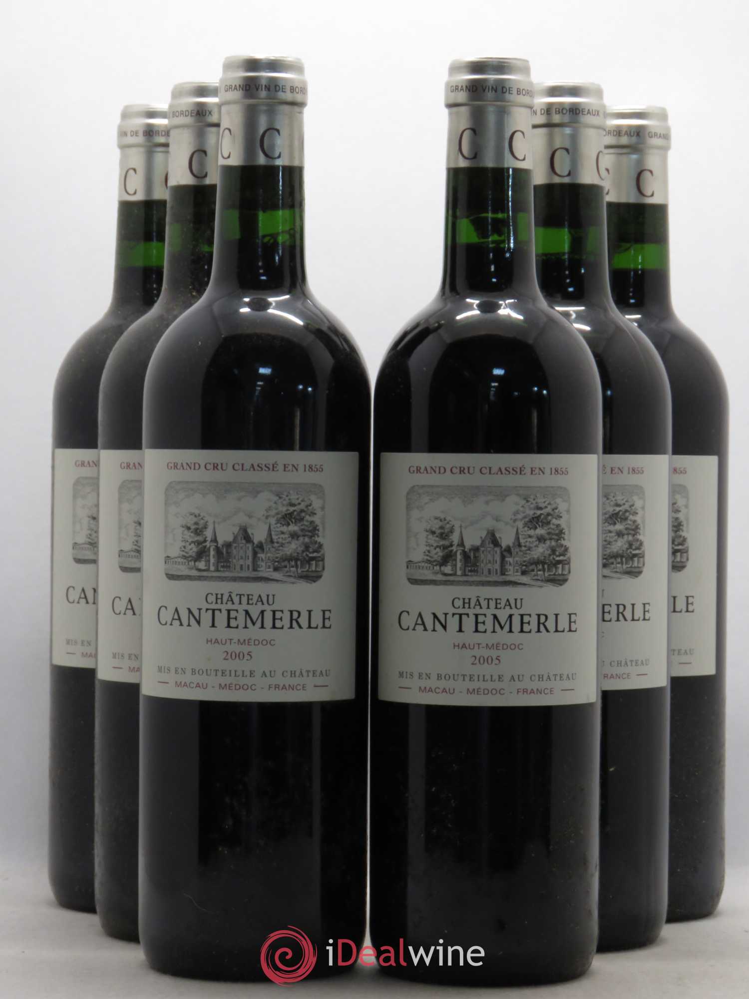 Château Cantemerle 5ème Grand Cru Classé 2005 - Lot de 6 bouteilles - 0