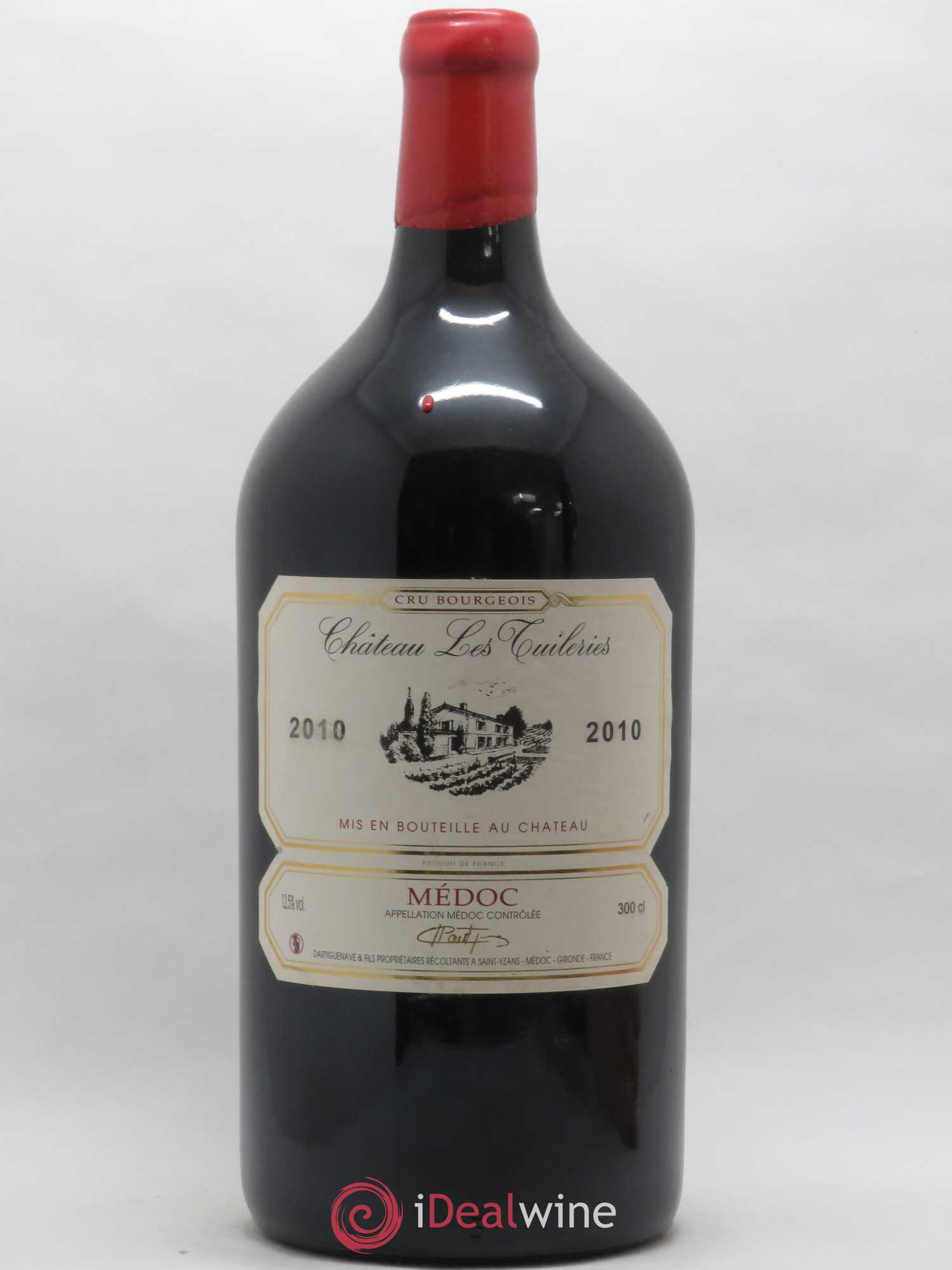 Château les Tuileries Cru Bourgeois 2010 - Lot de 1 double magnum - 0