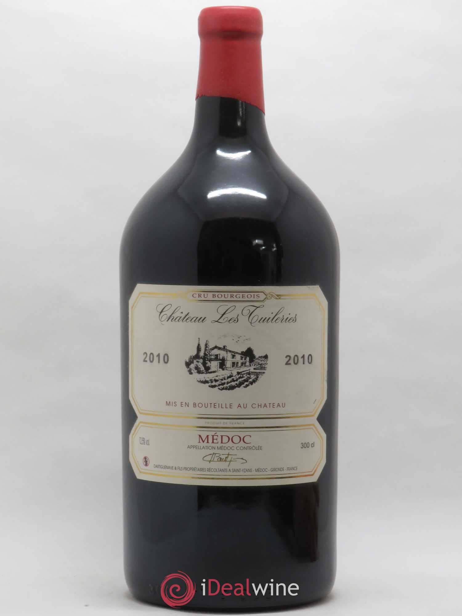 Château les Tuileries Cru Bourgeois 2010 - Lot de 1 double magnum - 0
