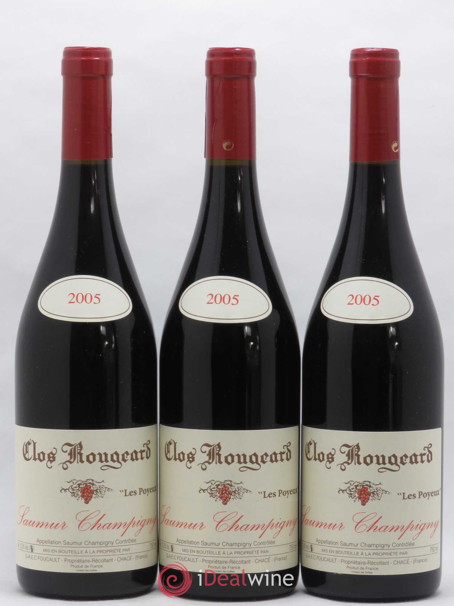 Saumur-Champigny Les Poyeux Clos Rougeard 2005 - Lot de 3 bouteilles - 0