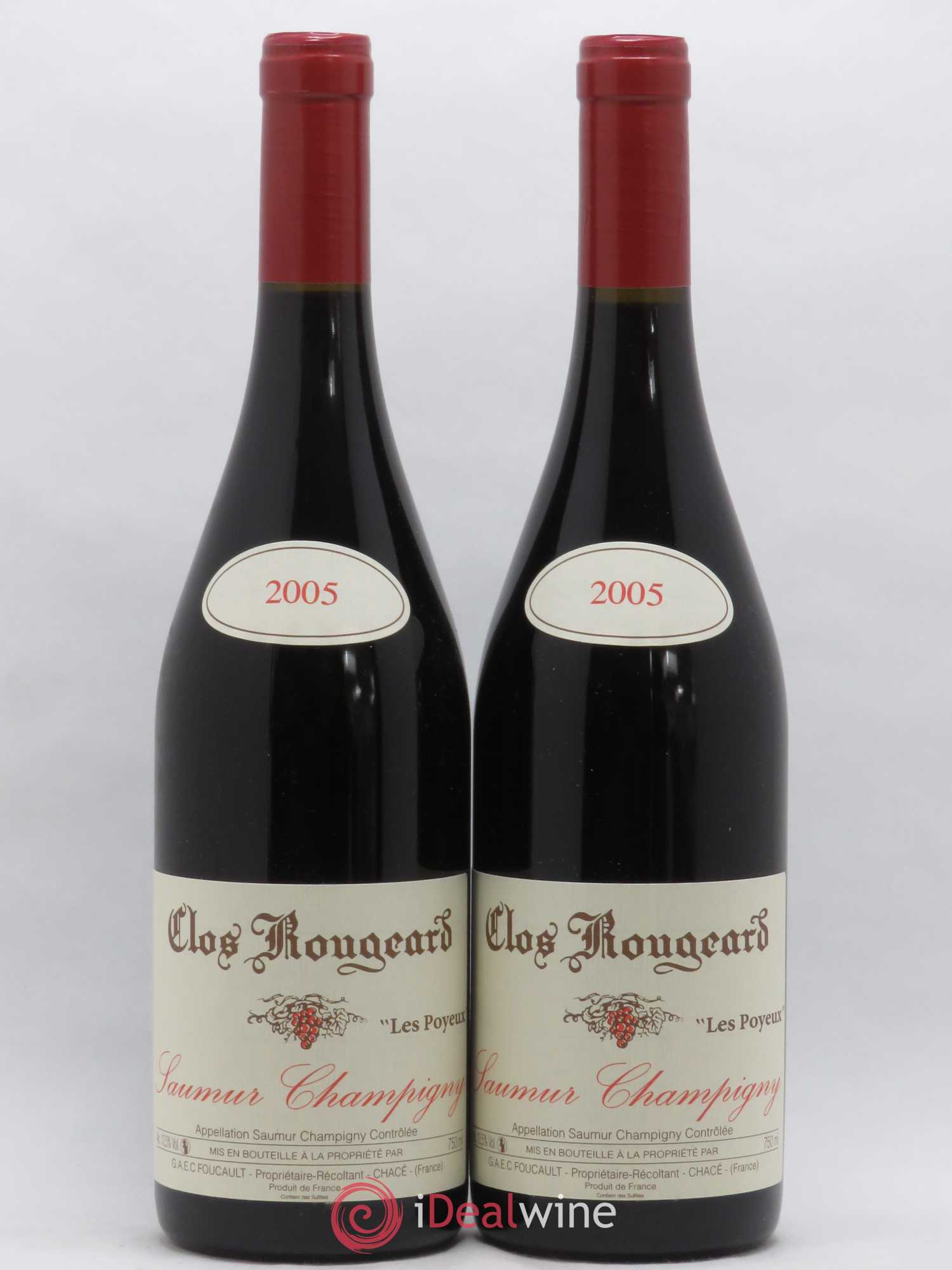 Saumur-Champigny Les Poyeux Clos Rougeard 2005 - Lot de 2 bouteilles - 0