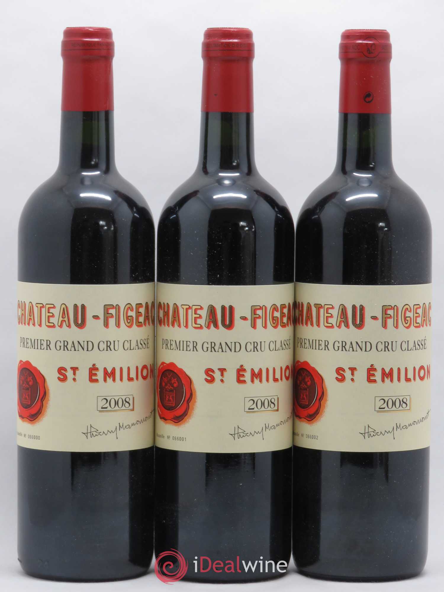 Château Figeac 1er Grand Cru Classé A 2008 - Lot de 6 bouteilles - 1