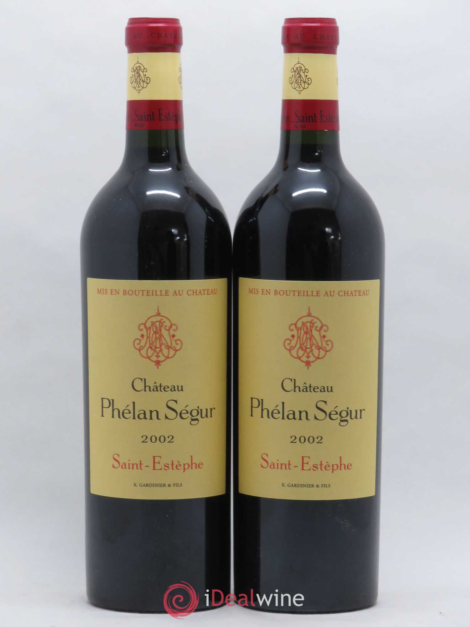 Château Phélan Ségur 2002 - Lot de 2 bouteilles - 0
