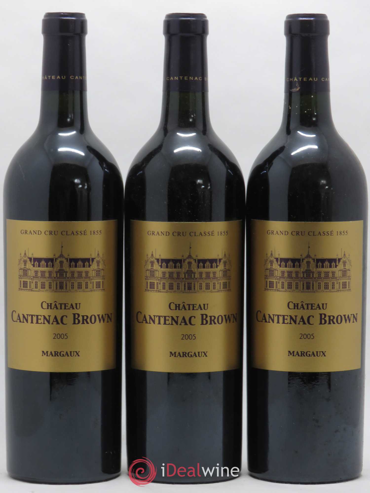 Château Cantenac Brown 3ème Grand Cru Classé 2005 - Lot de 3 bouteilles - 0