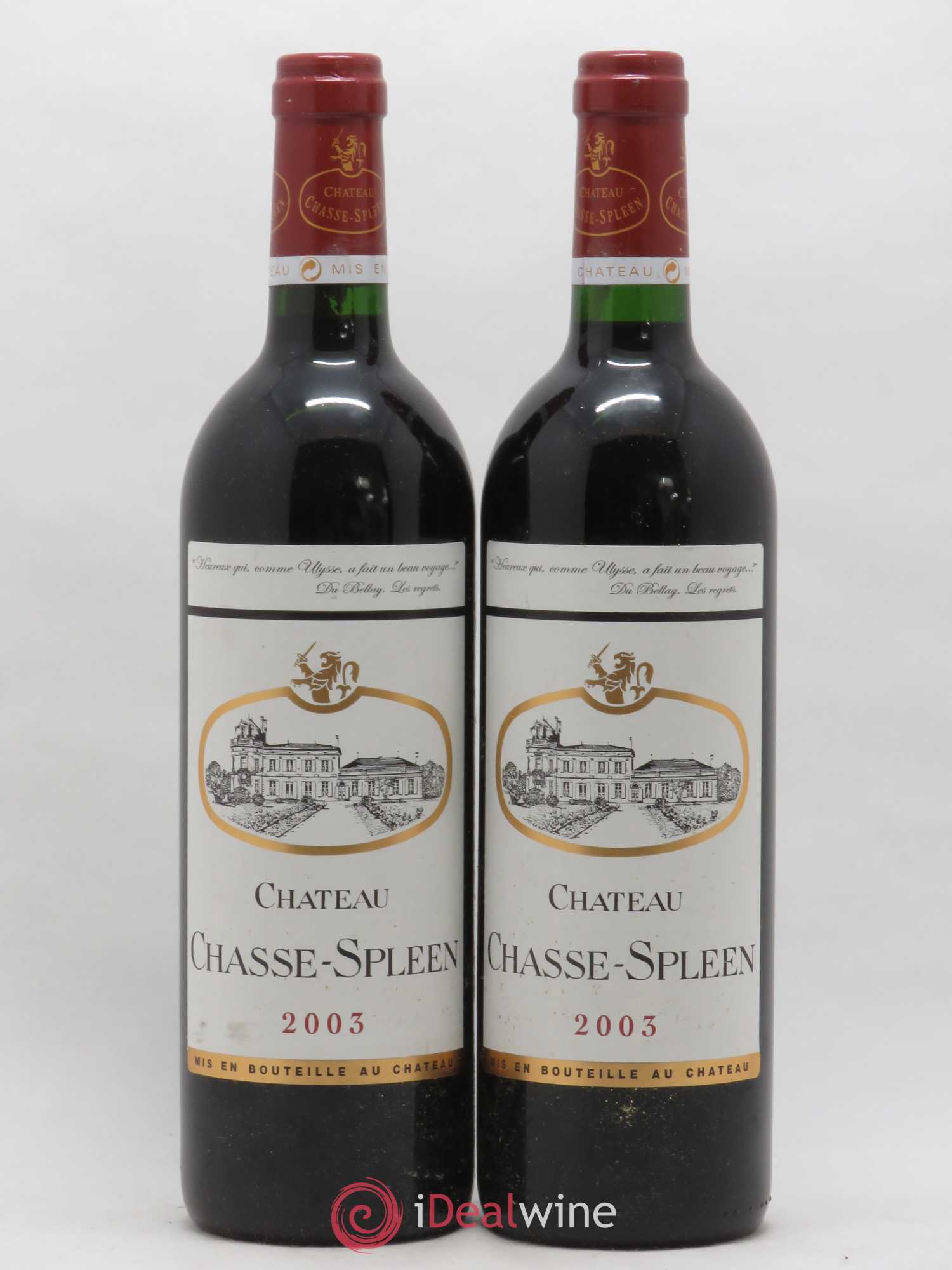 Château Chasse Spleen 2003 - Lot de 2 bouteilles - 0