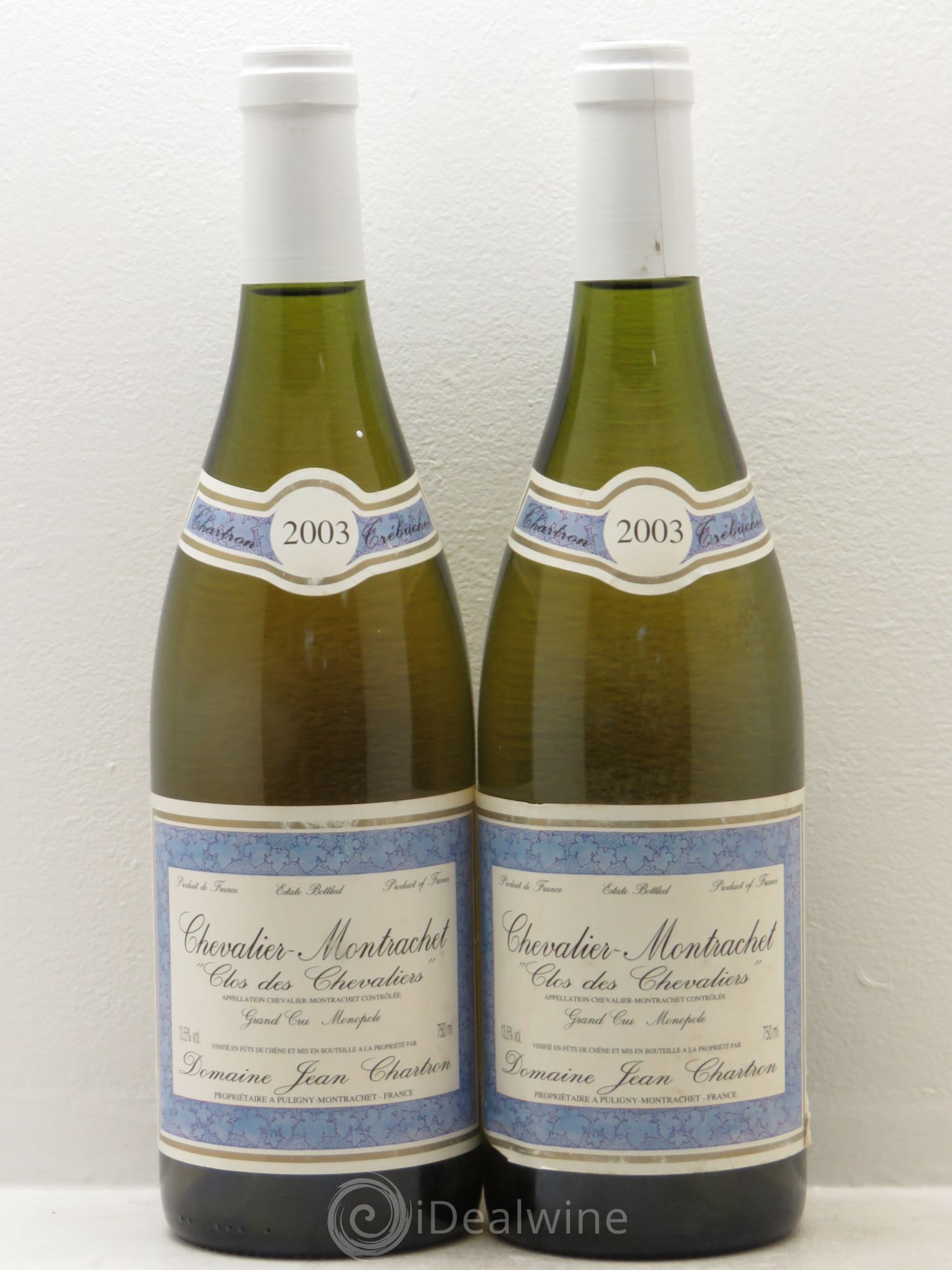 Chevalier-Montrachet Grand Cru Chartron et Trébuchet Clos Chevaliers 2003 - Posten von 2 Flaschen - 0