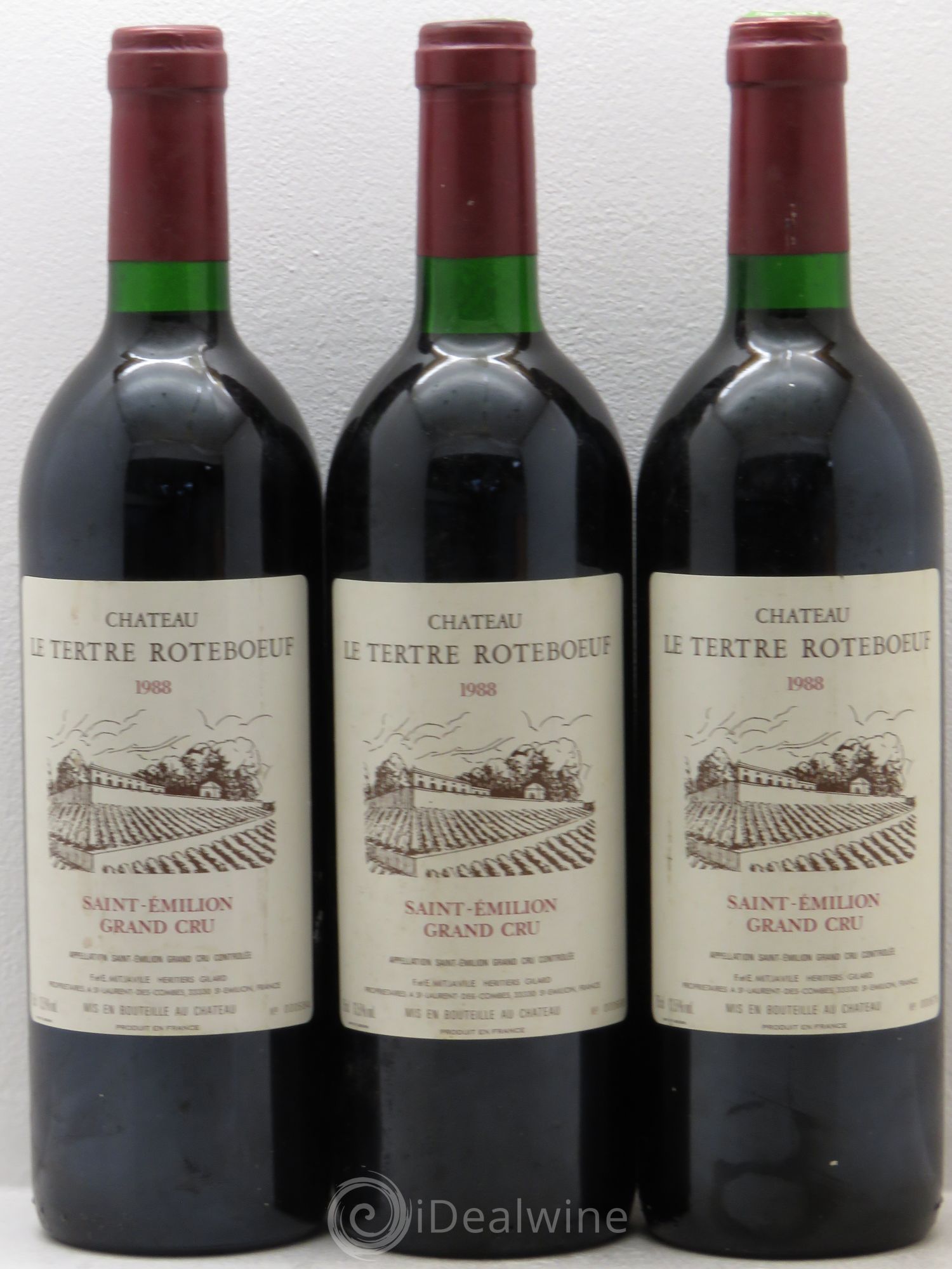 Château Tertre Roteboeuf 1988 - Posten von 3 Flaschen - 0