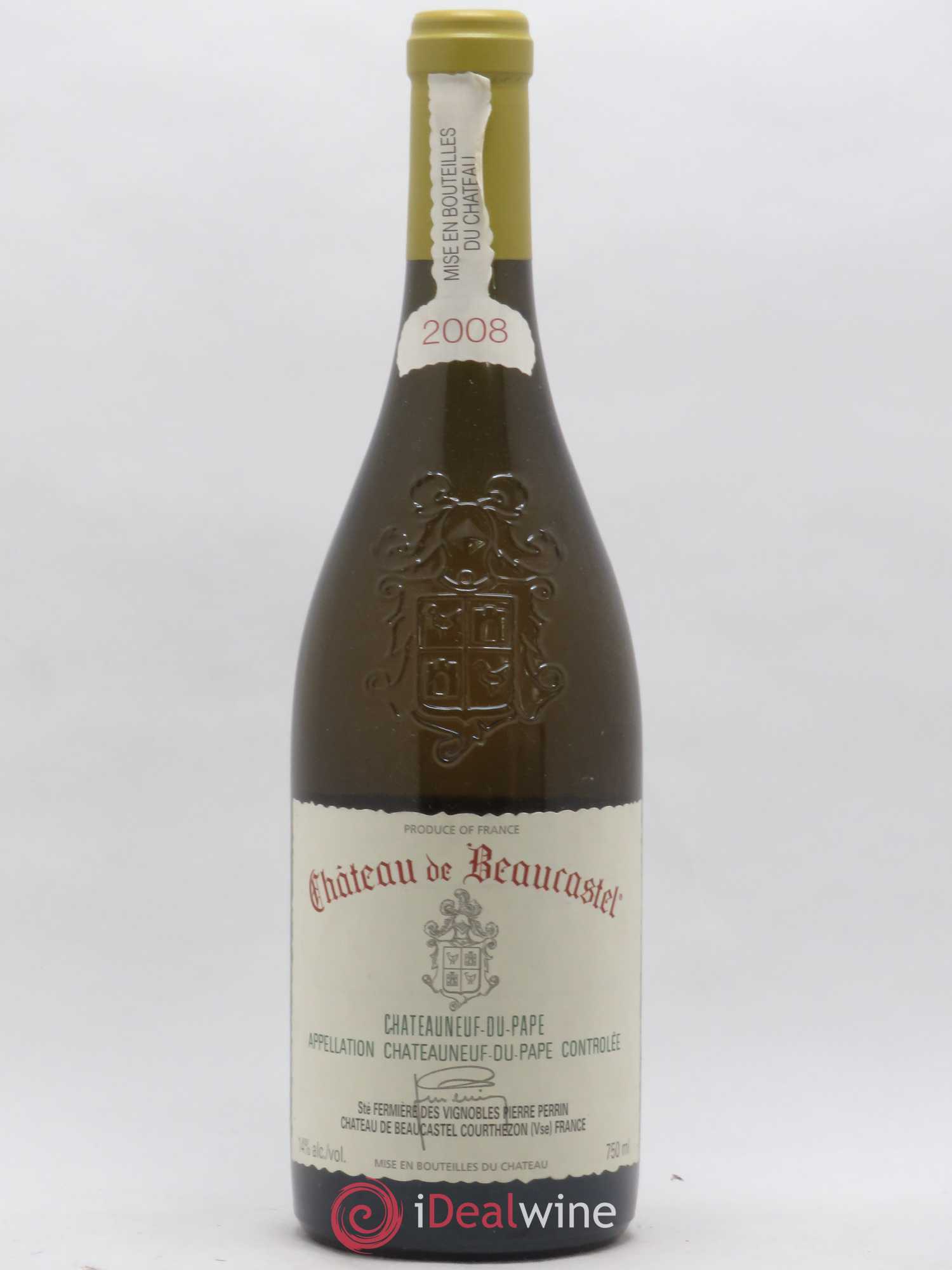 Châteauneuf-du-Pape Château de Beaucastel Famille Perrin 2008 - Lot de 1 bouteille - 0