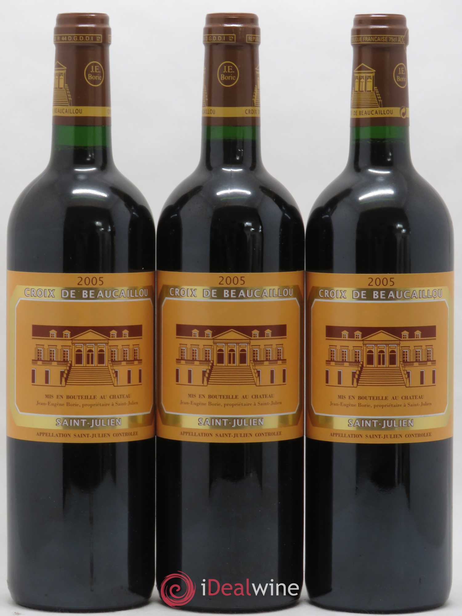 La Croix de Beaucaillou Second Vin 2005 - Lot de 3 bouteilles - 0