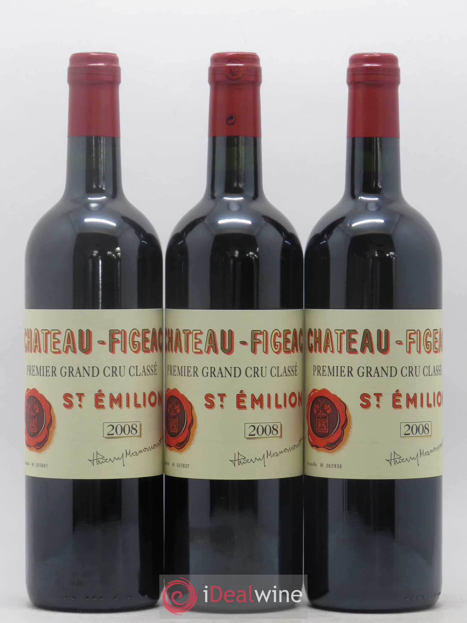 Château Figeac 1er Grand Cru Classé A 2008 - Lot de 6 bouteilles - 1