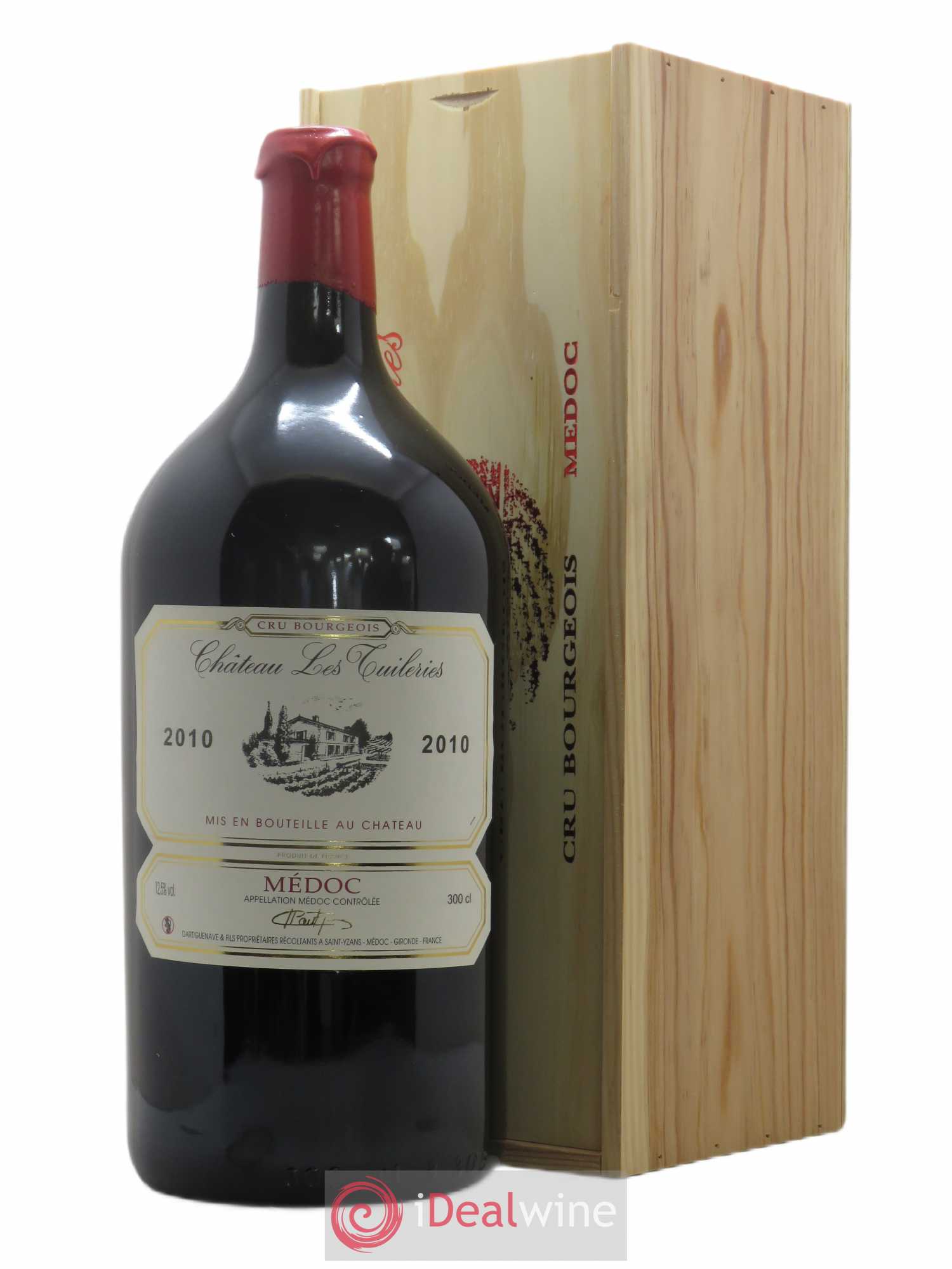 Château les Tuileries Cru Bourgeois 2010 - Lot de 1 double magnum - 0