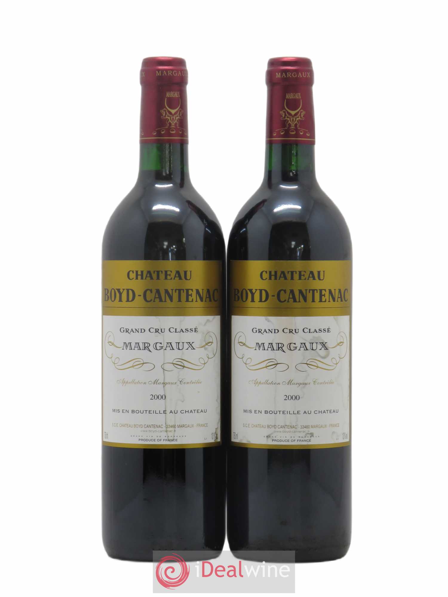 Château Boyd Cantenac 3ème Grand Cru Classé 2000 - Lot de 2 bouteilles - 0