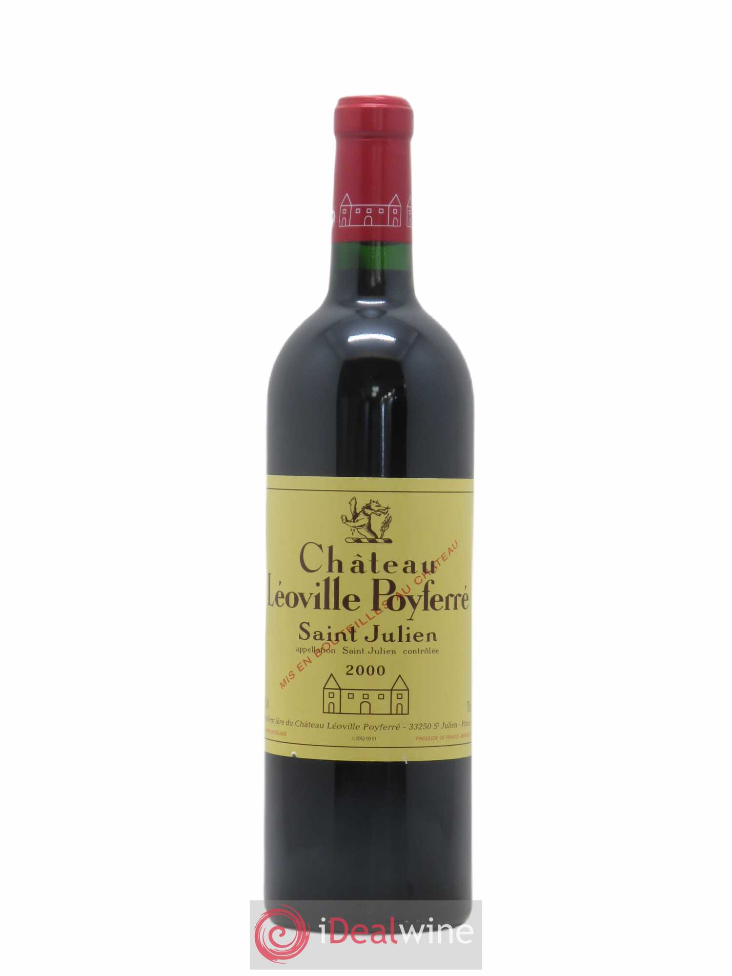 Château Léoville Poyferré 2ème Grand Cru Classé 2000 - Lot de 1 bouteille - 0