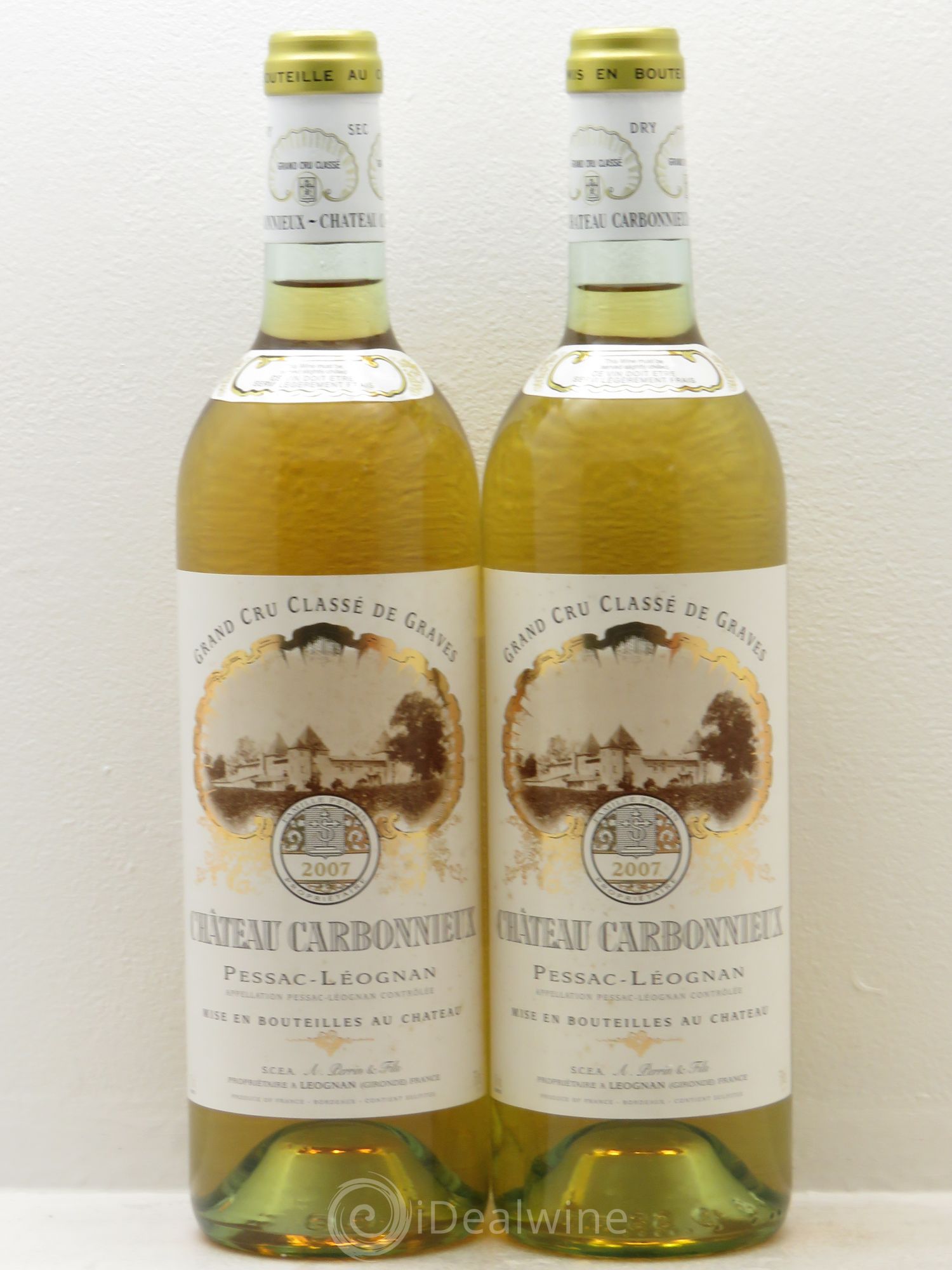 Château Carbonnieux Cru Classé de Graves 2007 - Lot de 2 bouteilles - 0