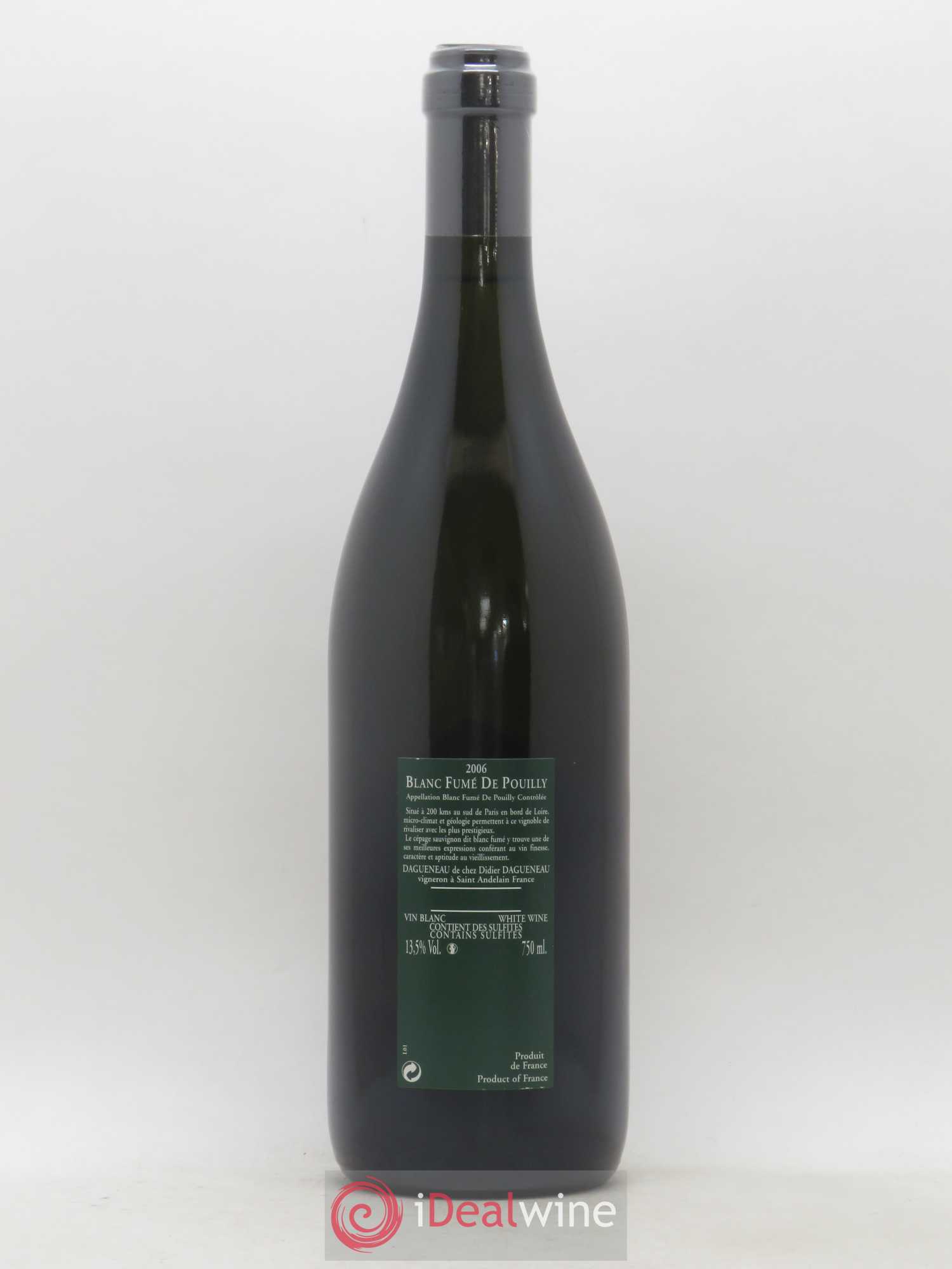 Vin de France (anciennement Pouilly-Fumé) Silex Dagueneau (Domaine Didier - Louis-Benjamin) 2006 - Lot de 1 bouteille - 1
