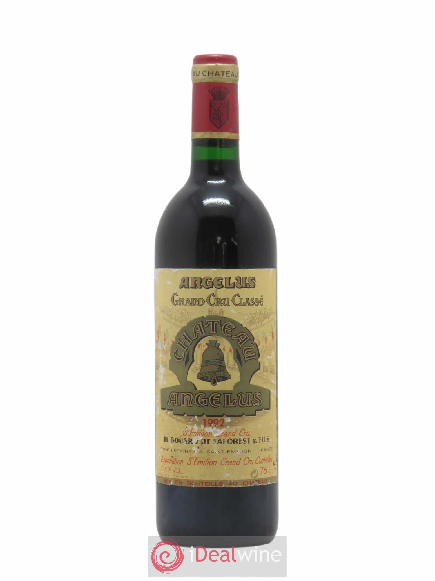 Château Angélus 1er Grand Cru Classé A 1992 - Lot de 1 bouteille - 0