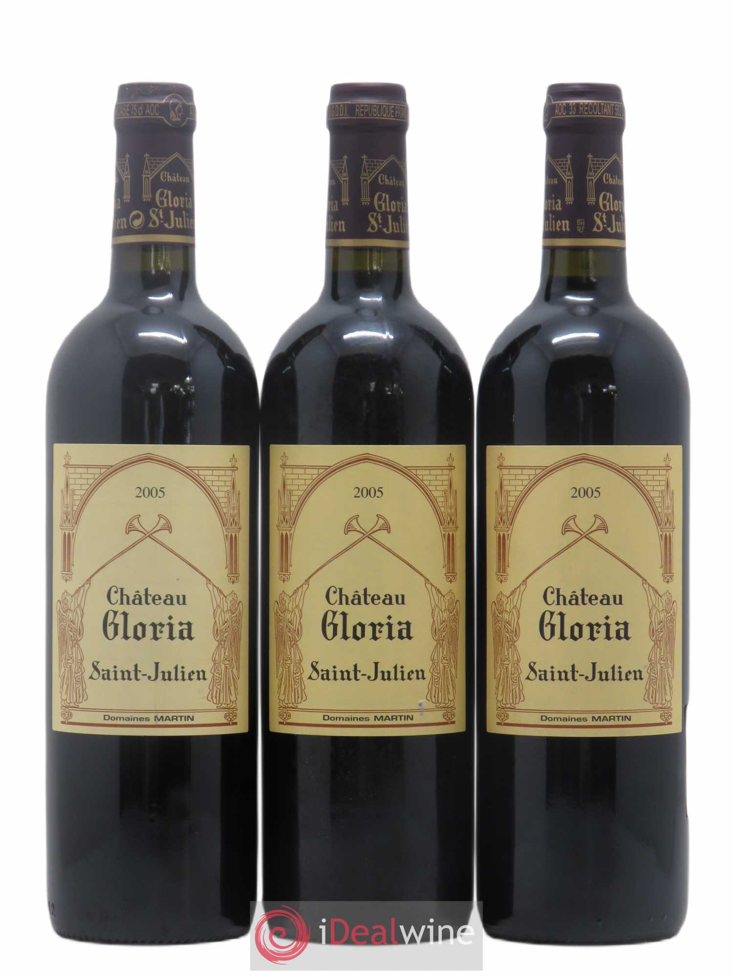 Château Gloria 2005 - Lot de 3 bouteilles - 0