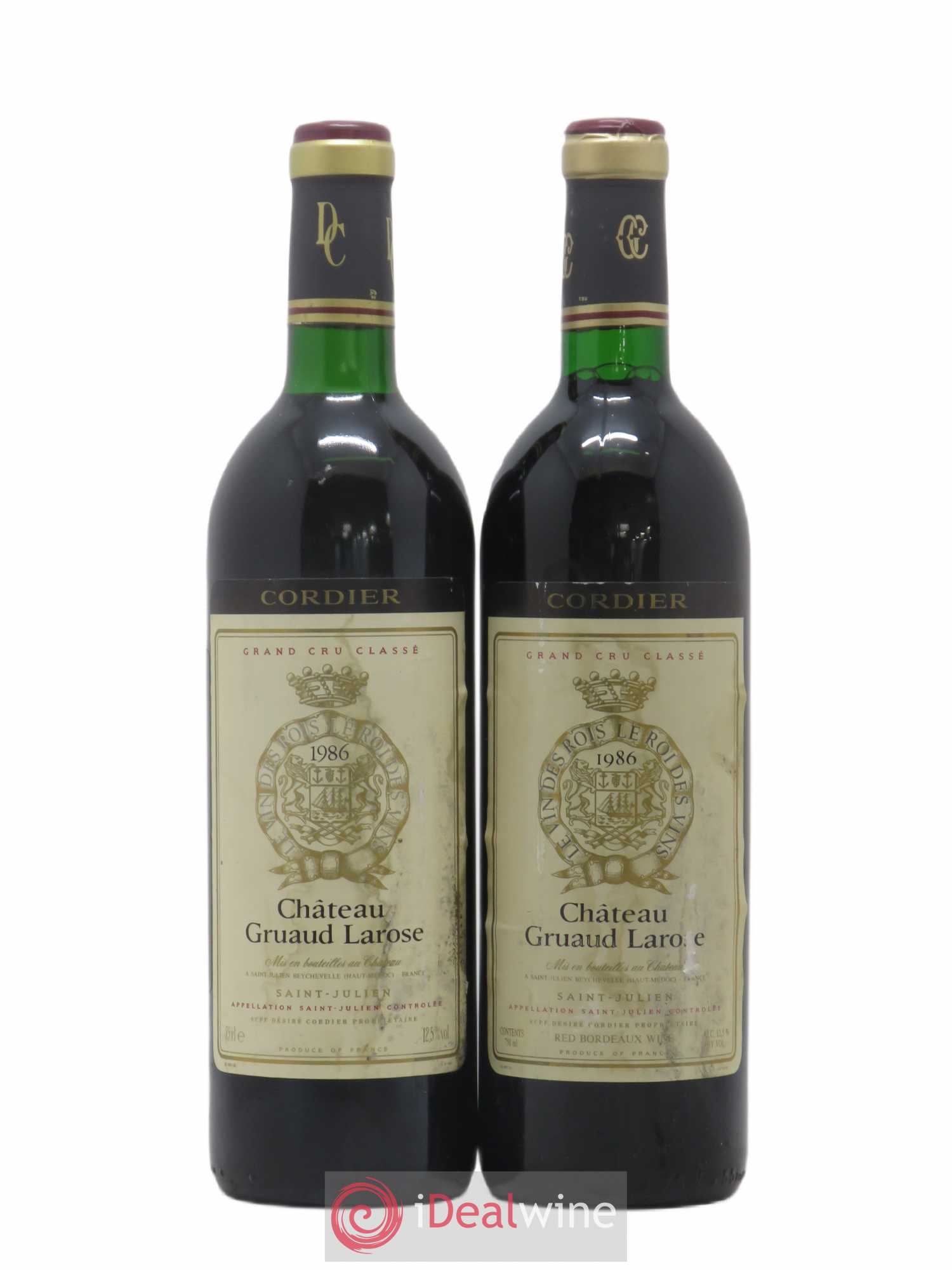 Château Gruaud Larose 2ème Grand Cru Classé 1986 - Lot de 2 bouteilles - 0