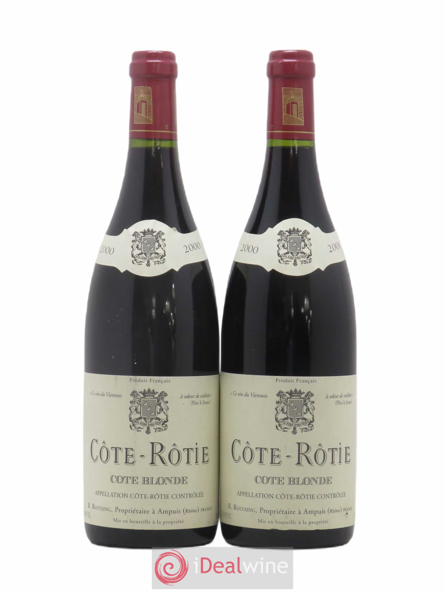 Côte-Rôtie Côte Blonde René Rostaing 2000 - Posten von 2 Flaschen - 0