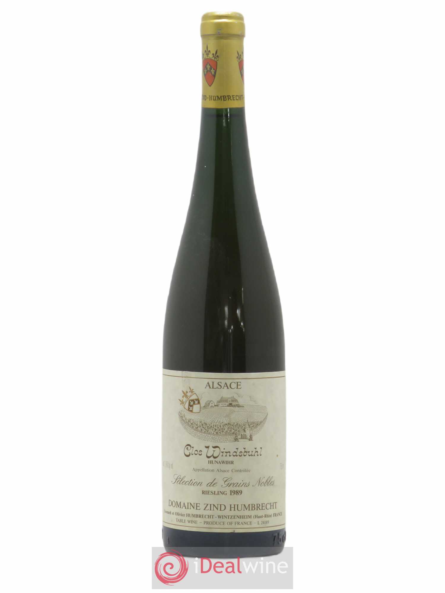Alsace Riesling Clos Windsbuhl Sélection de Grains Nobles Zind-Humbrecht (Domaine) 1989 - Lotto di 1 bottiglia - 0