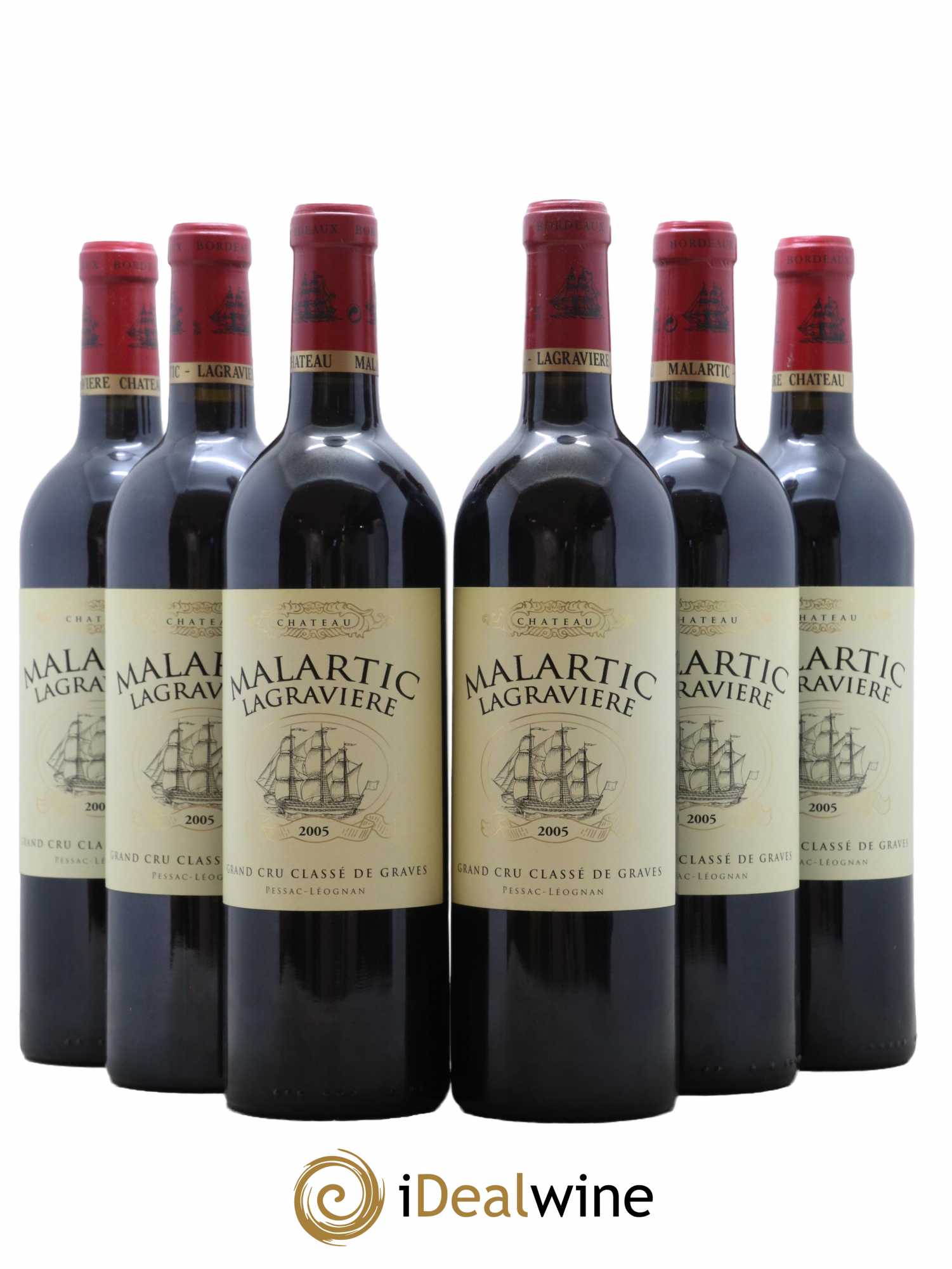 Château Malartic-Lagravière Cru Classé de Graves 2005 - Lot de 6 bouteilles - 0
