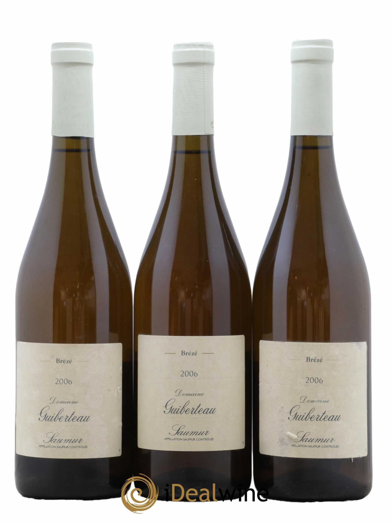 Saumur Brézé Domaine Guiberteau 2006 - Lot de 3 bouteilles - 0