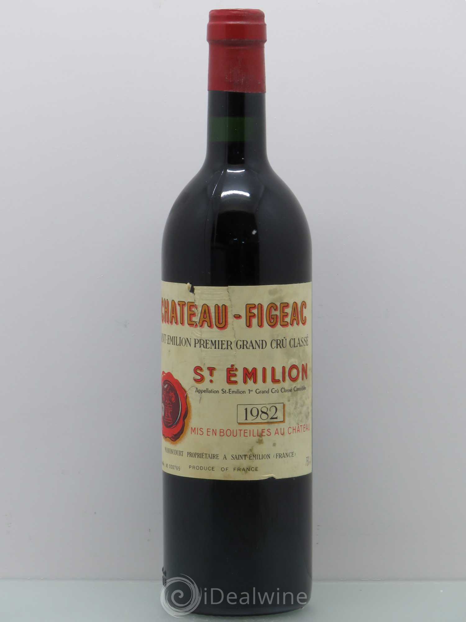 Château Figeac 1er Grand Cru Classé A 1982 - Lot de 1 bouteille - 0