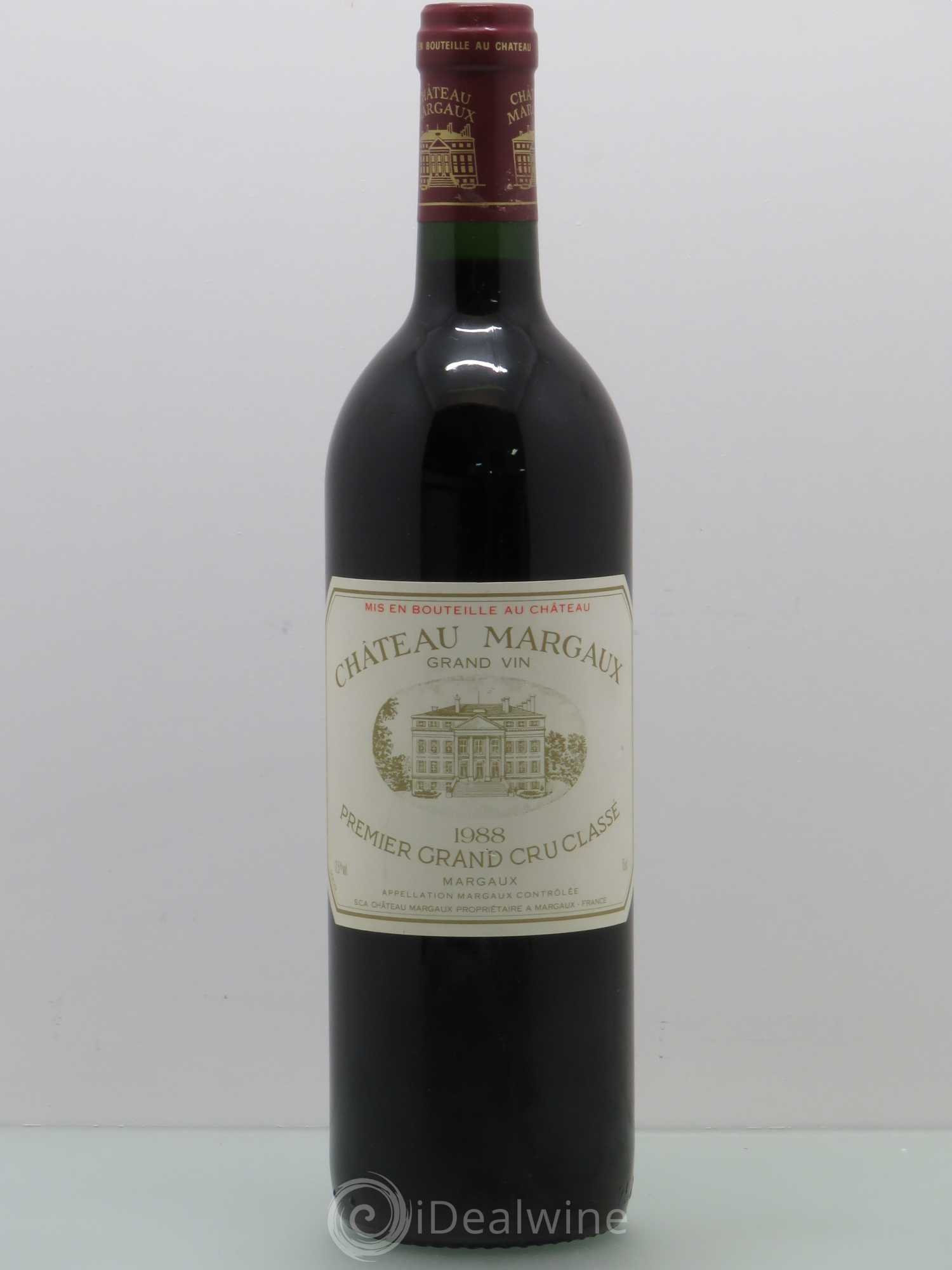 Château Margaux 1er Grand Cru Classé 1988 - Lot de 1 bouteille - 0