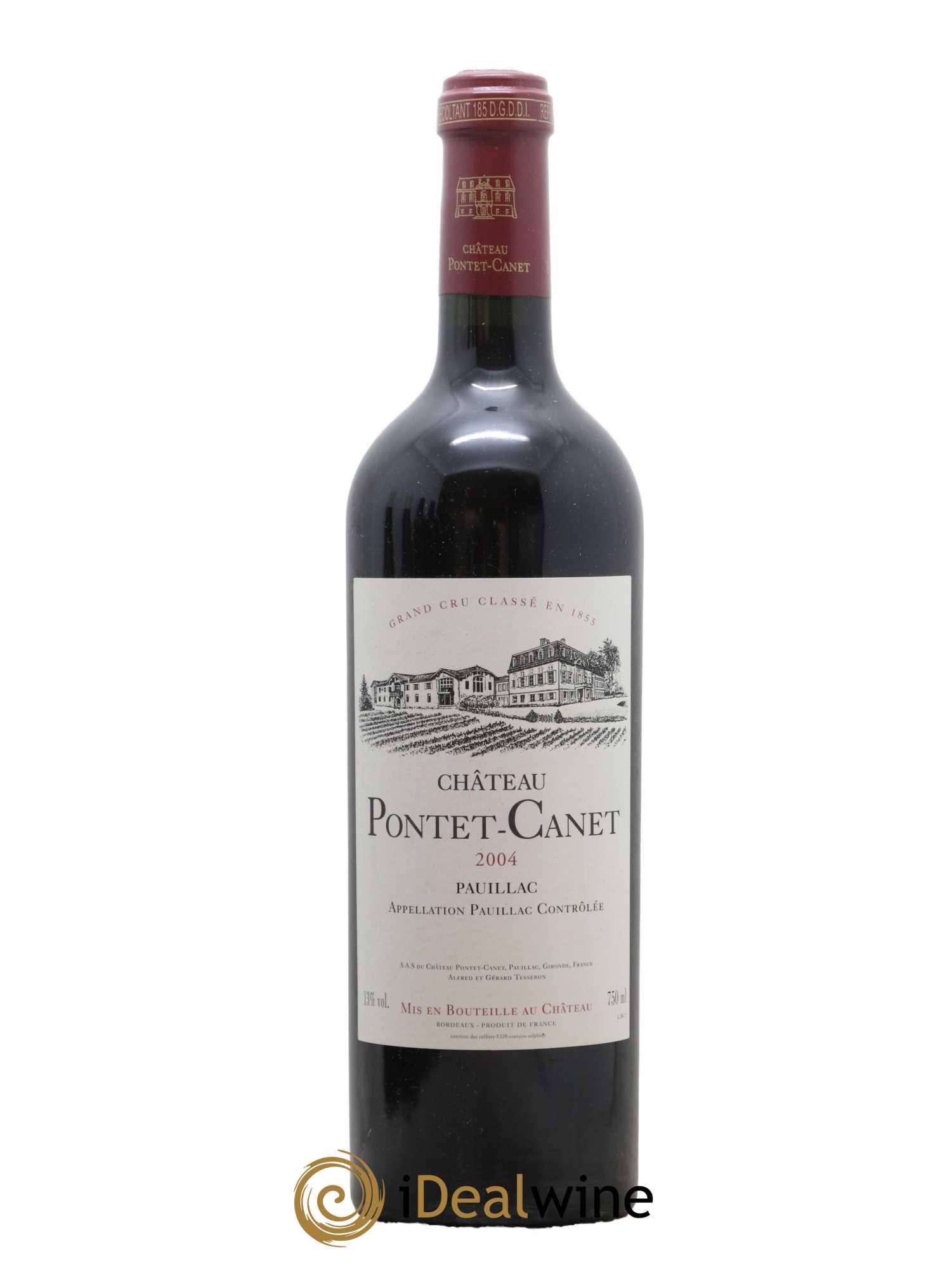Château Pontet Canet 5ème Grand Cru Classé 2004 - Lot de 1 bouteille - 0