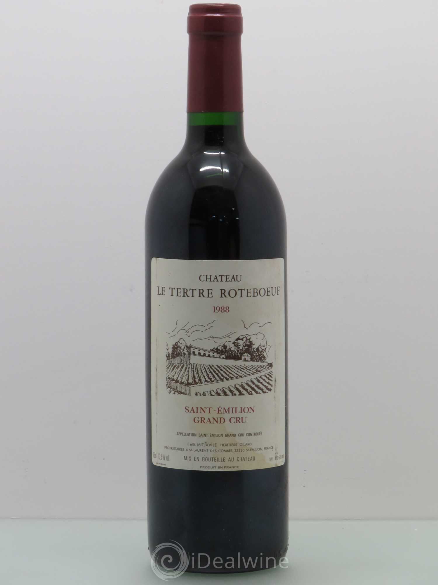 Château Tertre Roteboeuf 1988 - Posten von 1 Flasche - 0