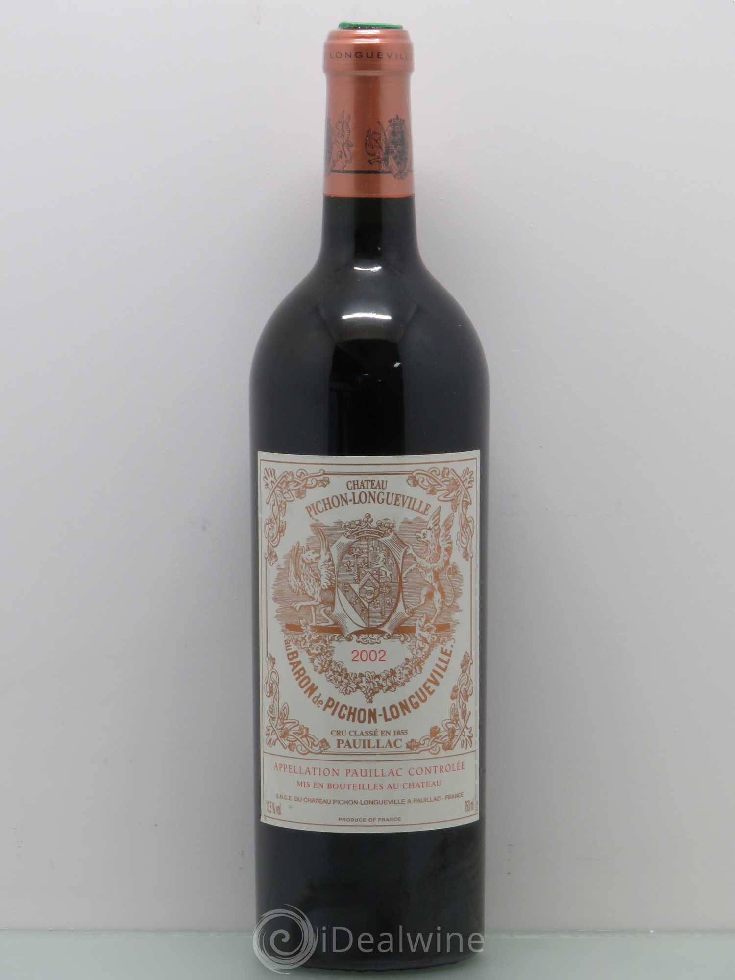 Pichon Longueville Baron 2ème Grand Cru Classé 2002 - Lot de 1 bouteille - 0