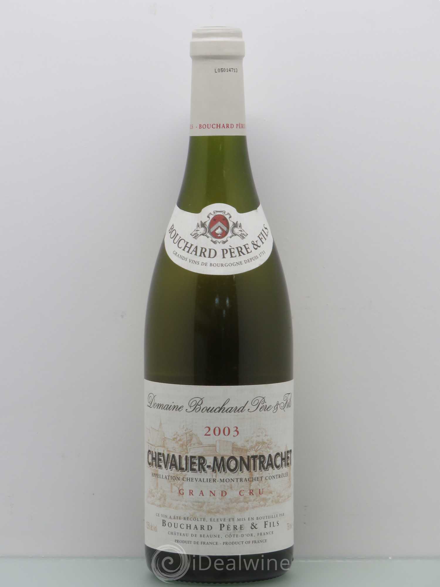Chevalier-Montrachet Grand Cru Bouchard Père & Fils 2003 - Lot de 1 bouteille - 0
