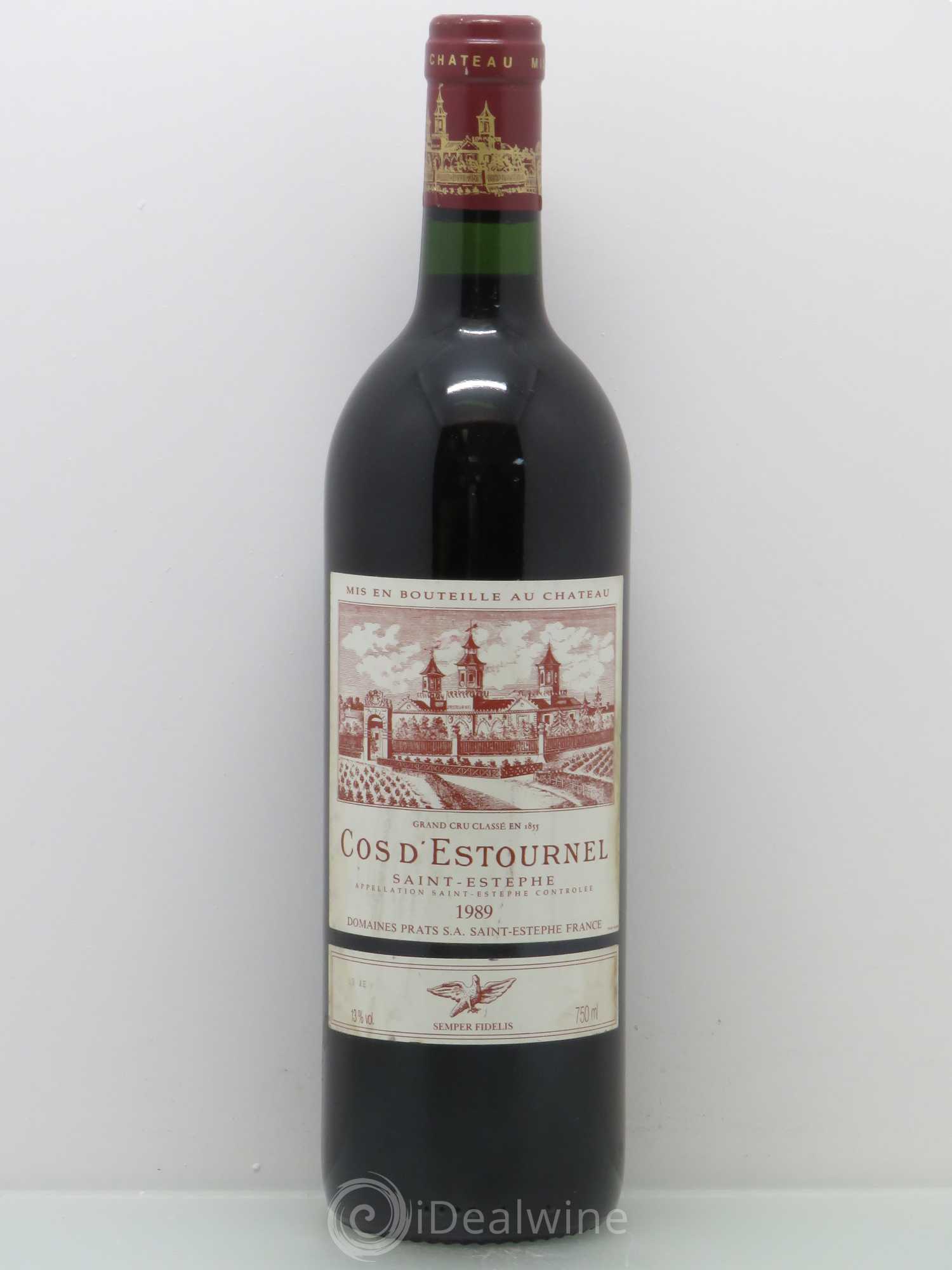 Cos d'Estournel 2ème Grand Cru Classé 1989 - Lot de 1 bouteille - 0