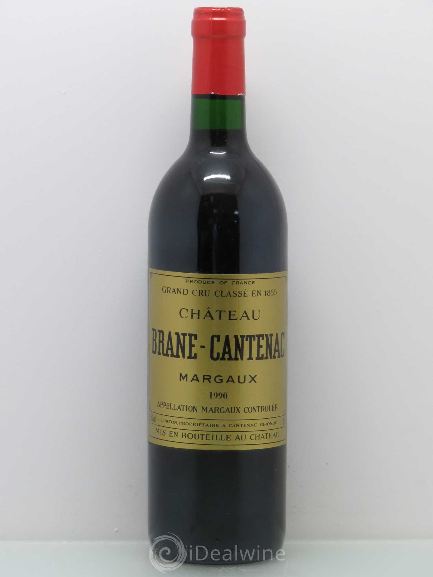 Château Brane Cantenac 2ème Grand Cru Classé 1990 - Lot de 1 bouteille - 0