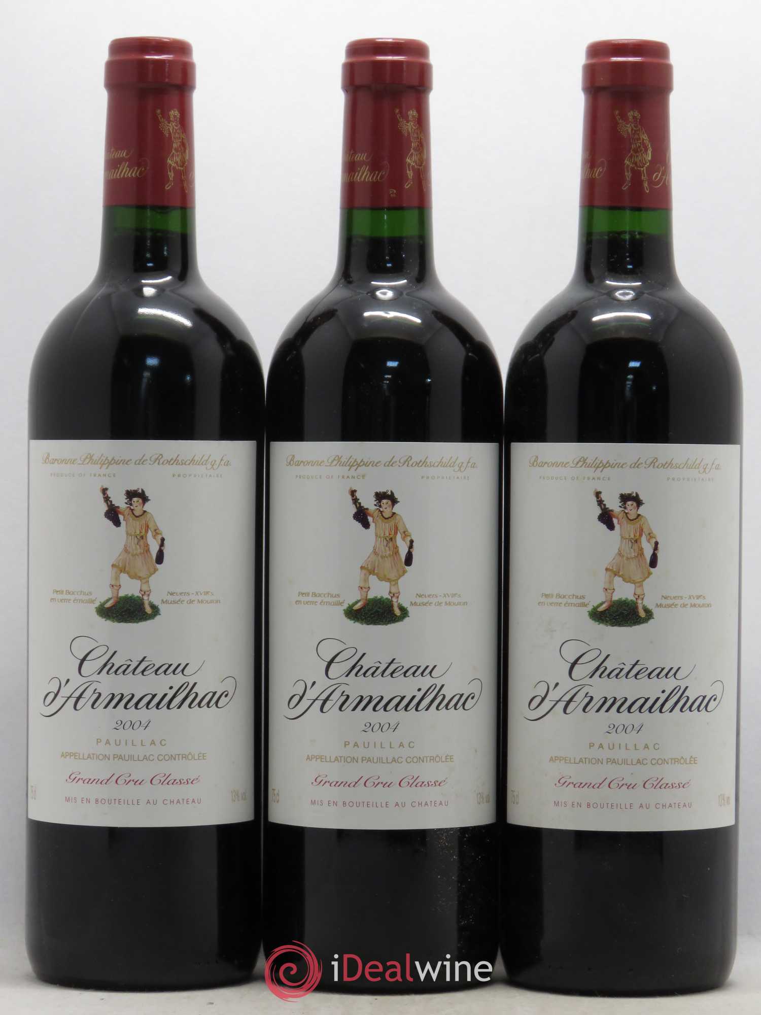 Château d' Armailhac - Mouton Baron(ne) Philippe 5ème Grand Cru Classé 2004 - Lot de 6 bouteilles - 2