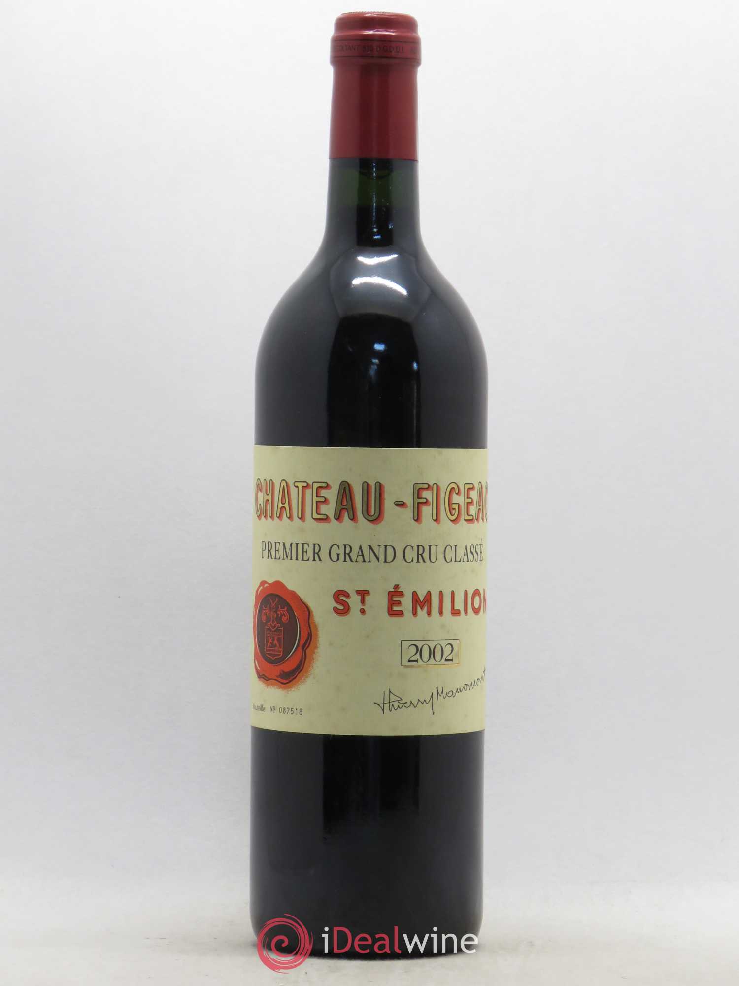 Château Figeac 1er Grand Cru Classé A 2002 - Lot de 1 bouteille - 0