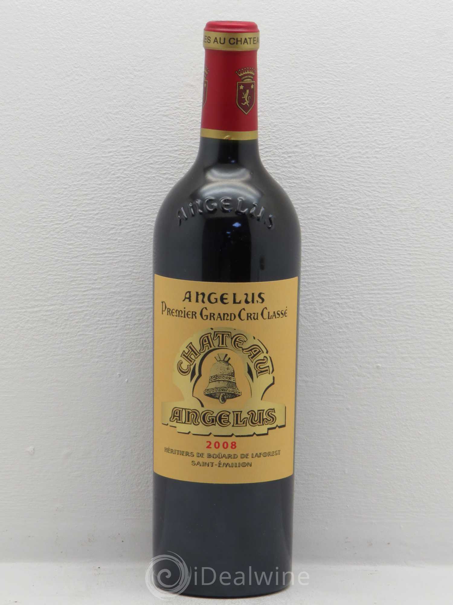 Château Angélus 1er Grand Cru Classé A 2008 - Lot de 1 bouteille - 0