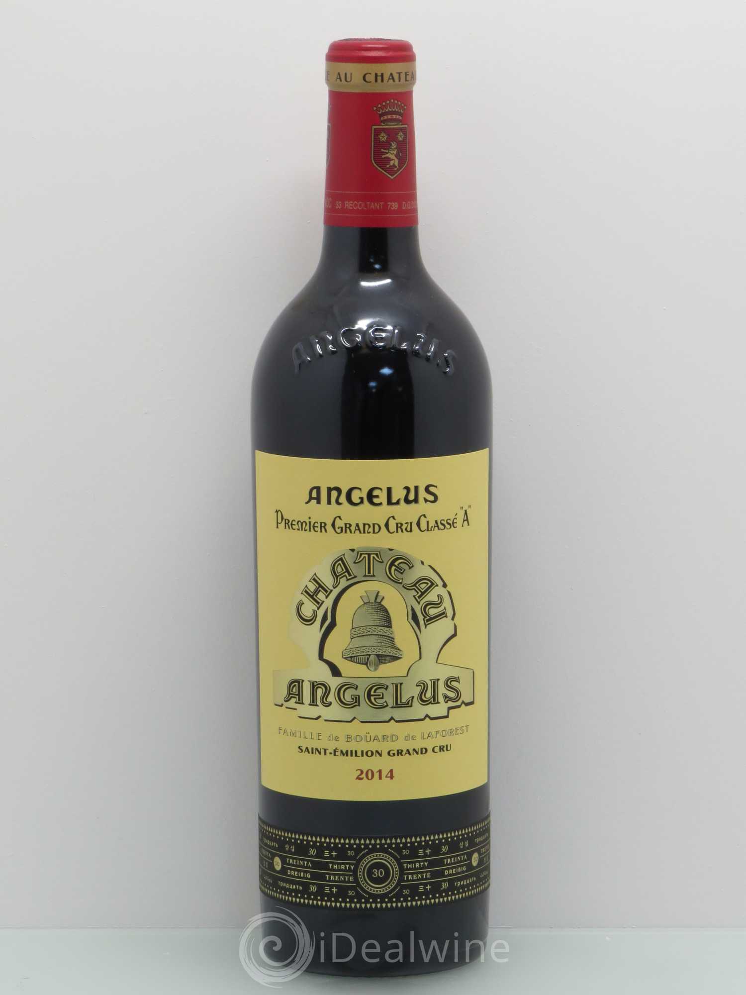 Château Angélus 1er Grand Cru Classé A 2014 - Lot de 1 bouteille - 0