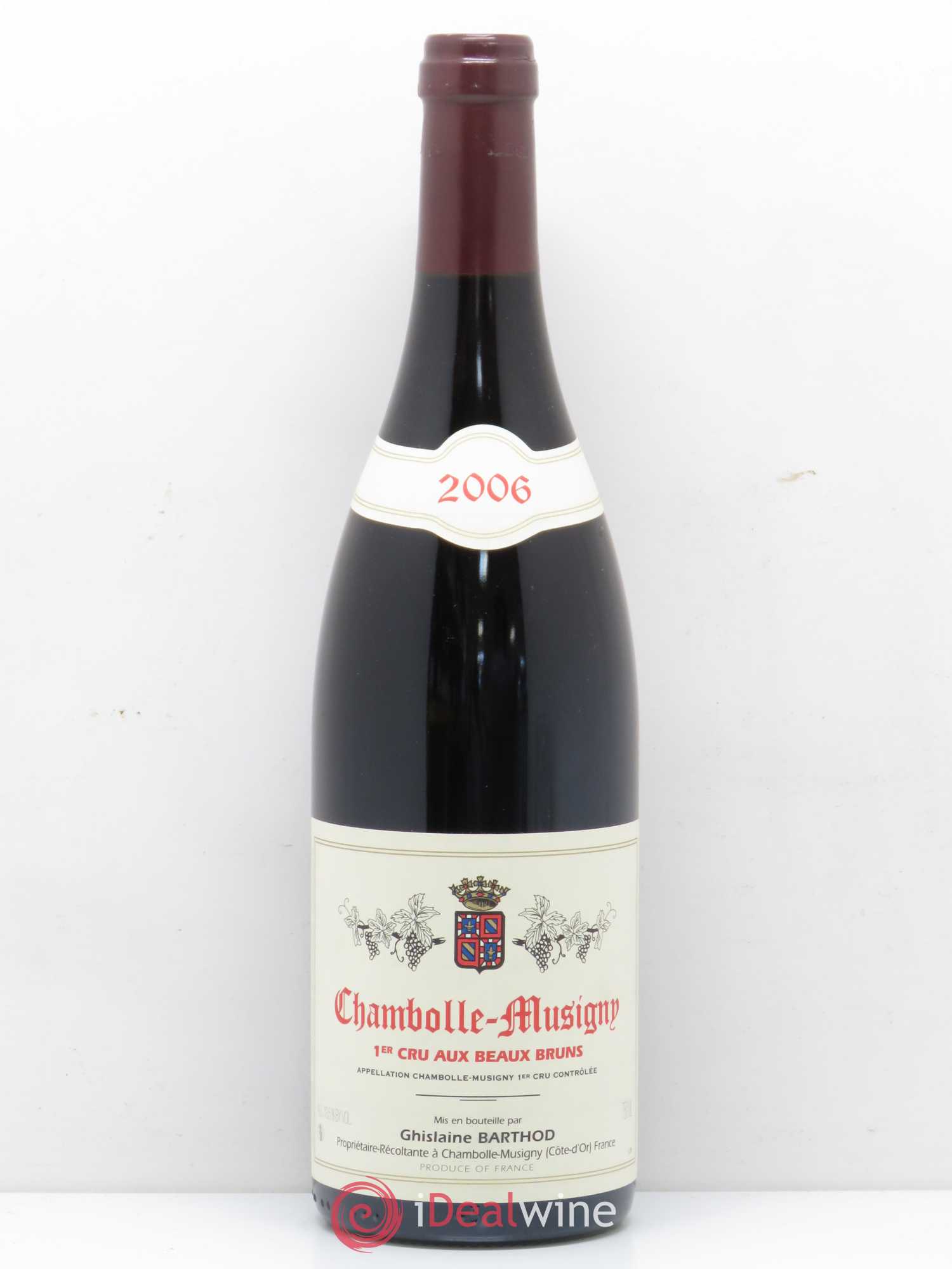 Chambolle-Musigny 1er Cru Aux Beaux Bruns Ghislaine Barthod 2006 - Lot de 1 bouteille - 0