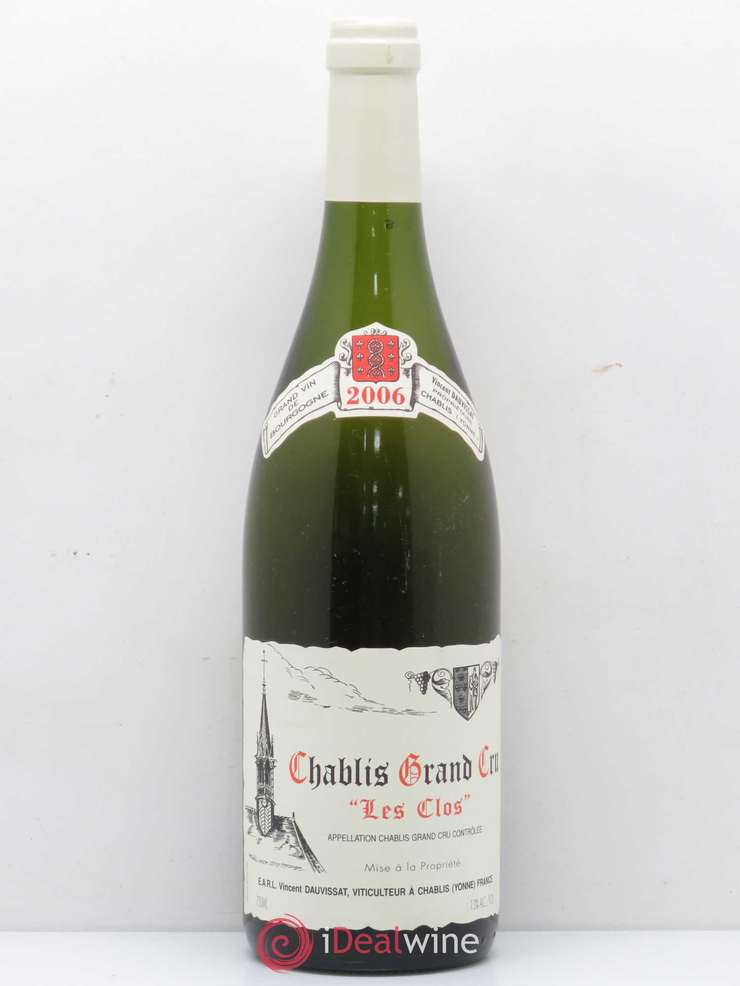 Chablis Grand Cru Les Clos Vincent Dauvissat (Domaine) 2006 - Lot de 1 bouteille - 0