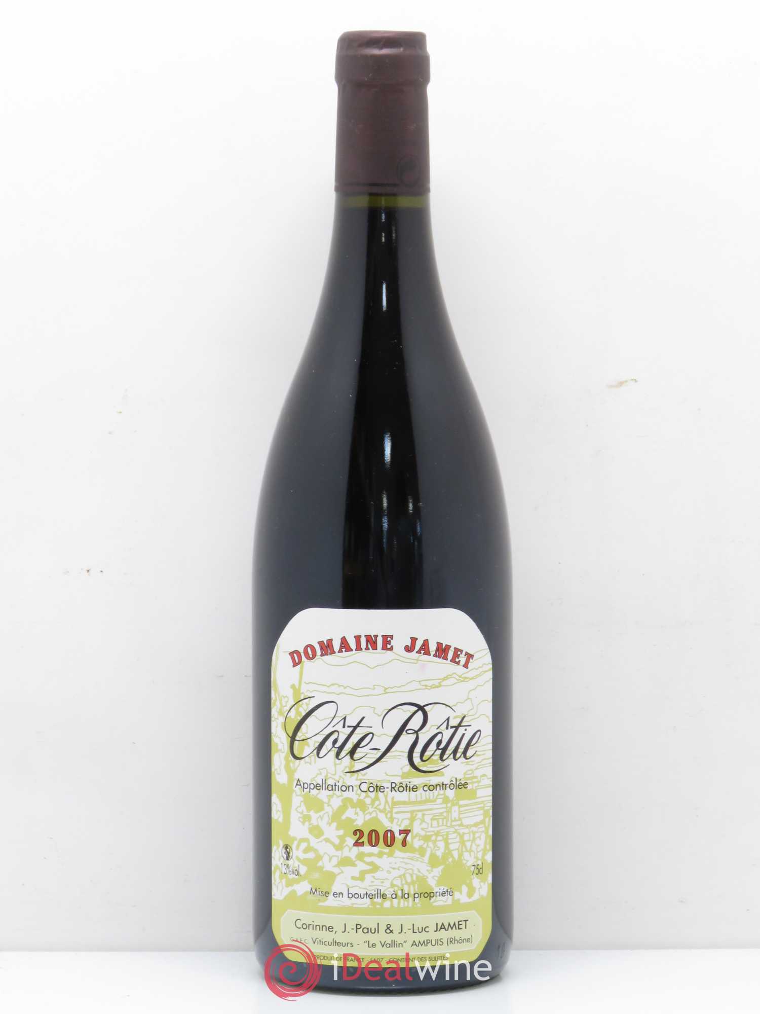 Côte-Rôtie Jamet (Domaine) 2007 - Lot de 1 bouteille - 0