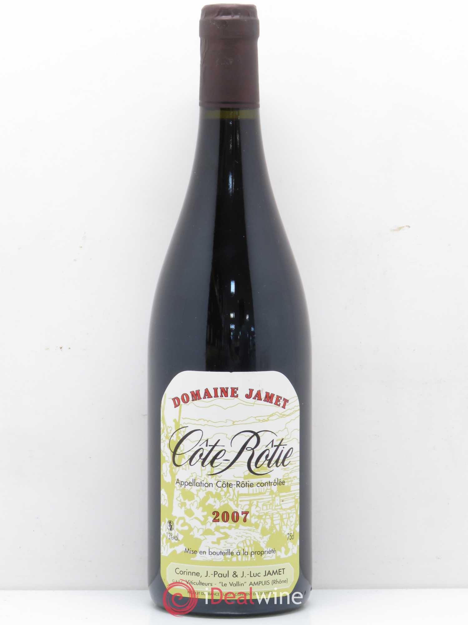 Côte-Rôtie Jamet (Domaine) 2007 - Lot de 1 bouteille - 0