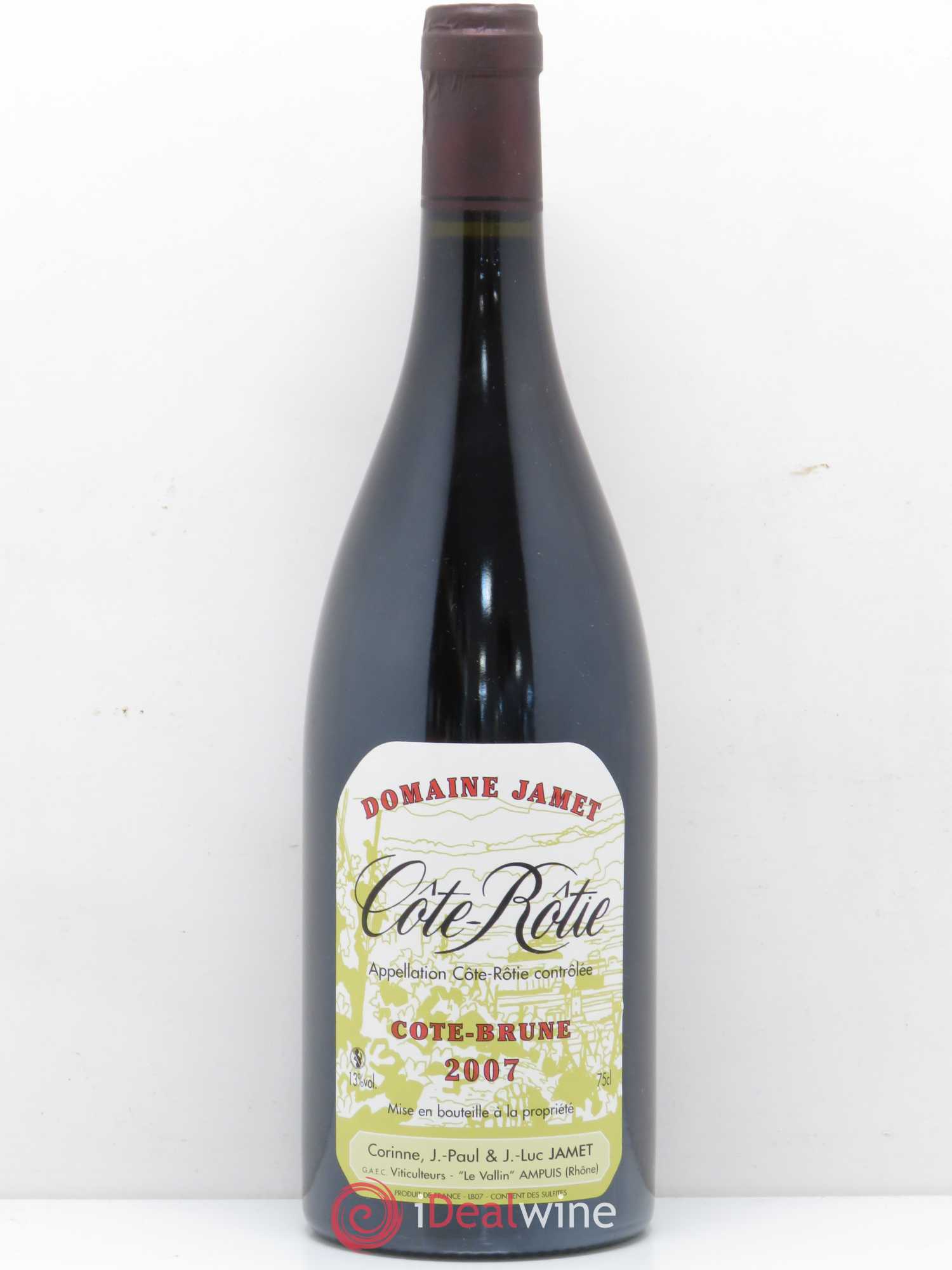 Côte-Rôtie Côte Brune Jamet (Domaine) 2007 - Lot de 1 bouteille - 0