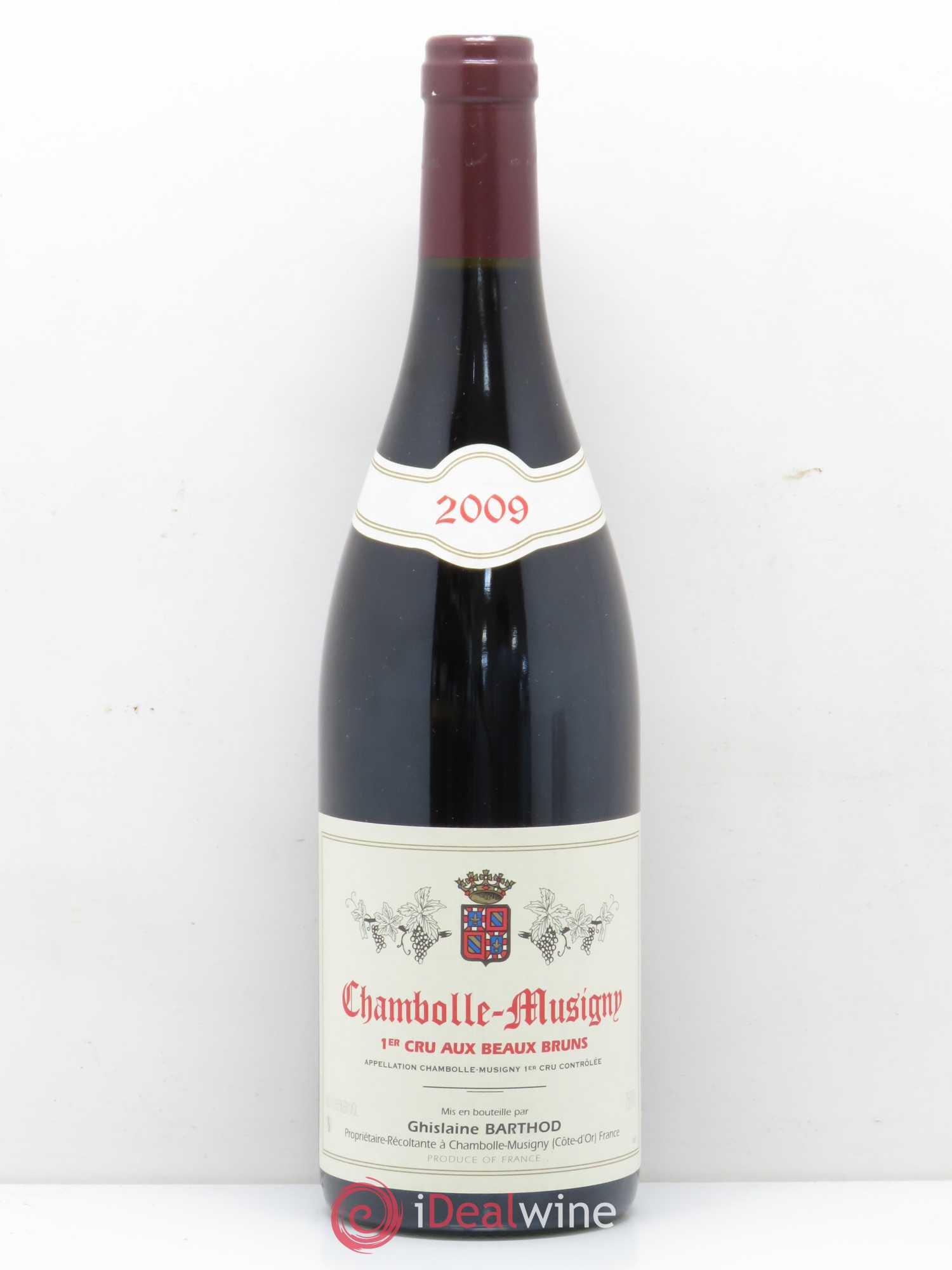 Chambolle-Musigny 1er Cru Aux Beaux Bruns Ghislaine Barthod 2009 - Lot de 1 bouteille - 0