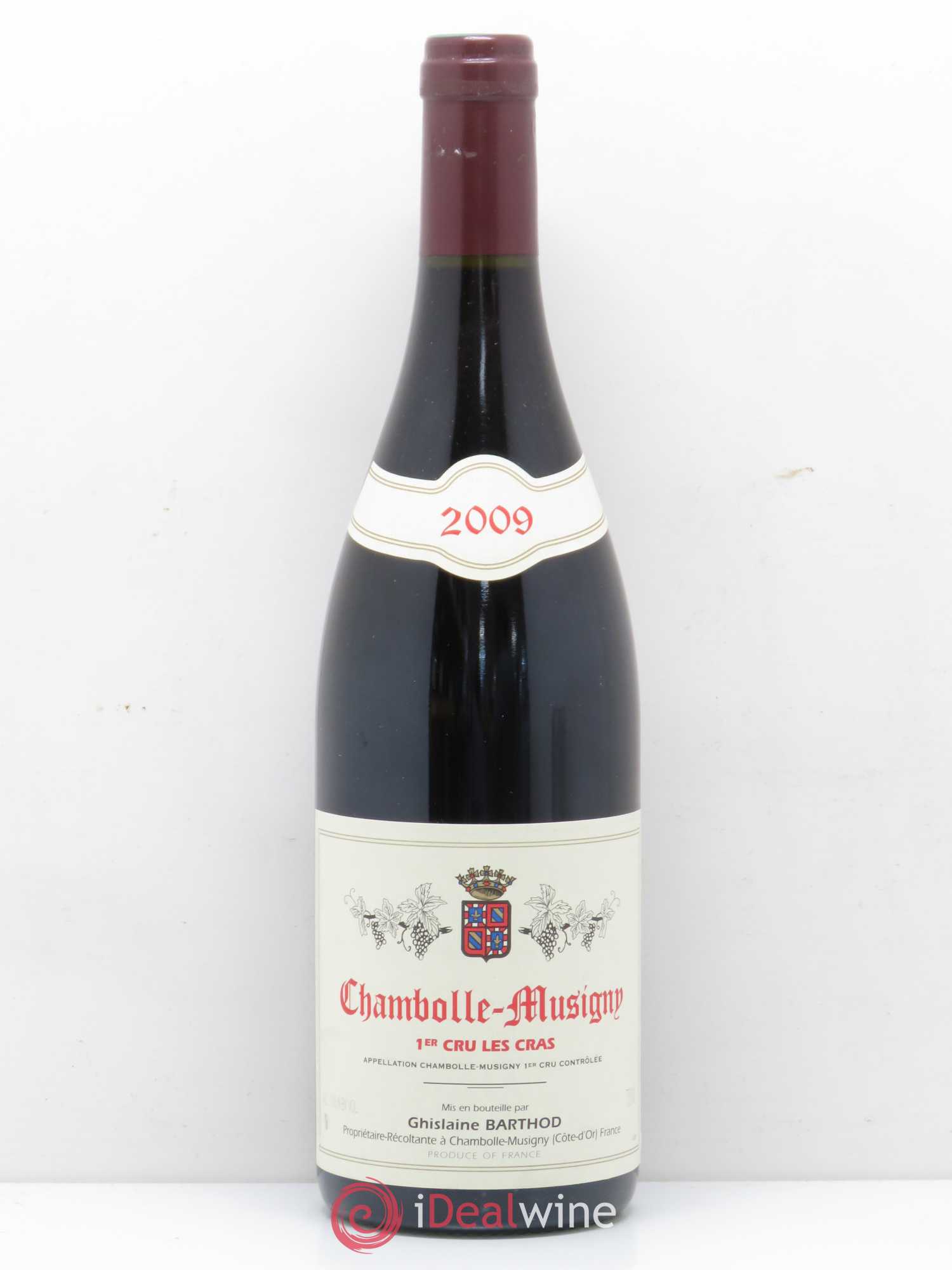 Chambolle-Musigny 1er Cru Les Cras Ghislaine Barthod 2009 - Lot de 1 bouteille - 0