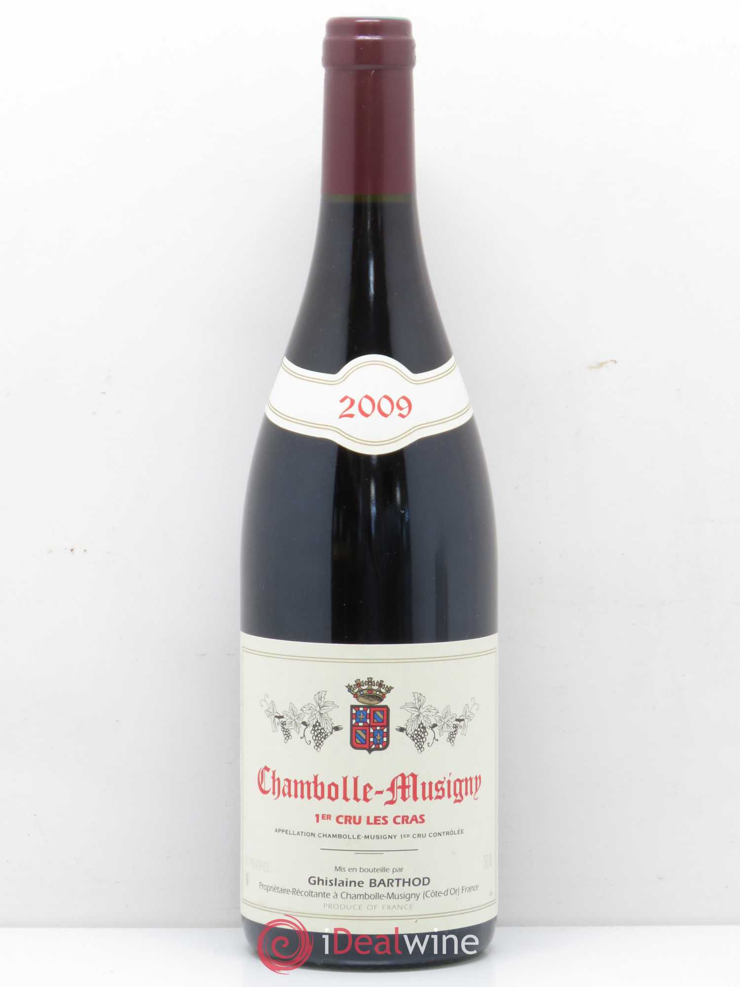 Chambolle-Musigny 1er Cru Les Cras Ghislaine Barthod 2009 - Lot de 1 bouteille - 0