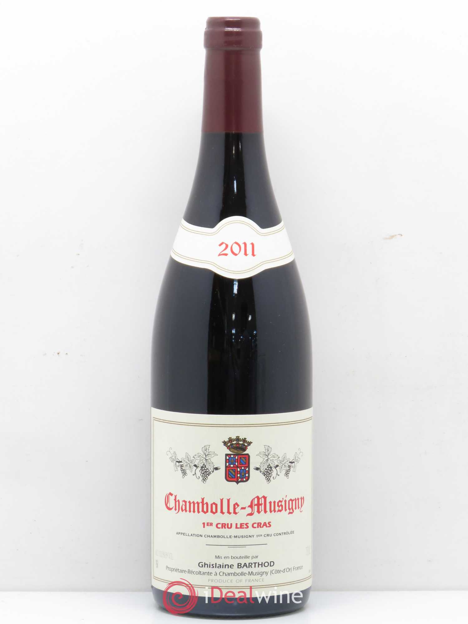 Chambolle-Musigny 1er Cru Les Cras Ghislaine Barthod 2011 - Lot de 1 bouteille - 0