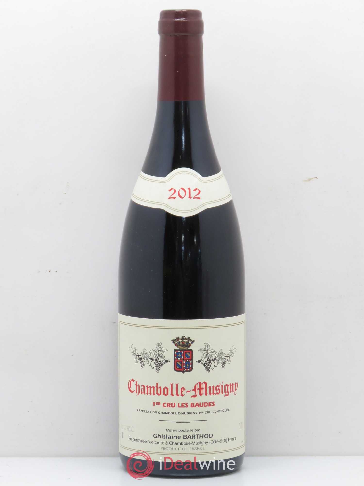 Chambolle-Musigny 1er Cru Les Baudes Ghislaine Barthod 2012 - Lot de 1 bouteille - 0