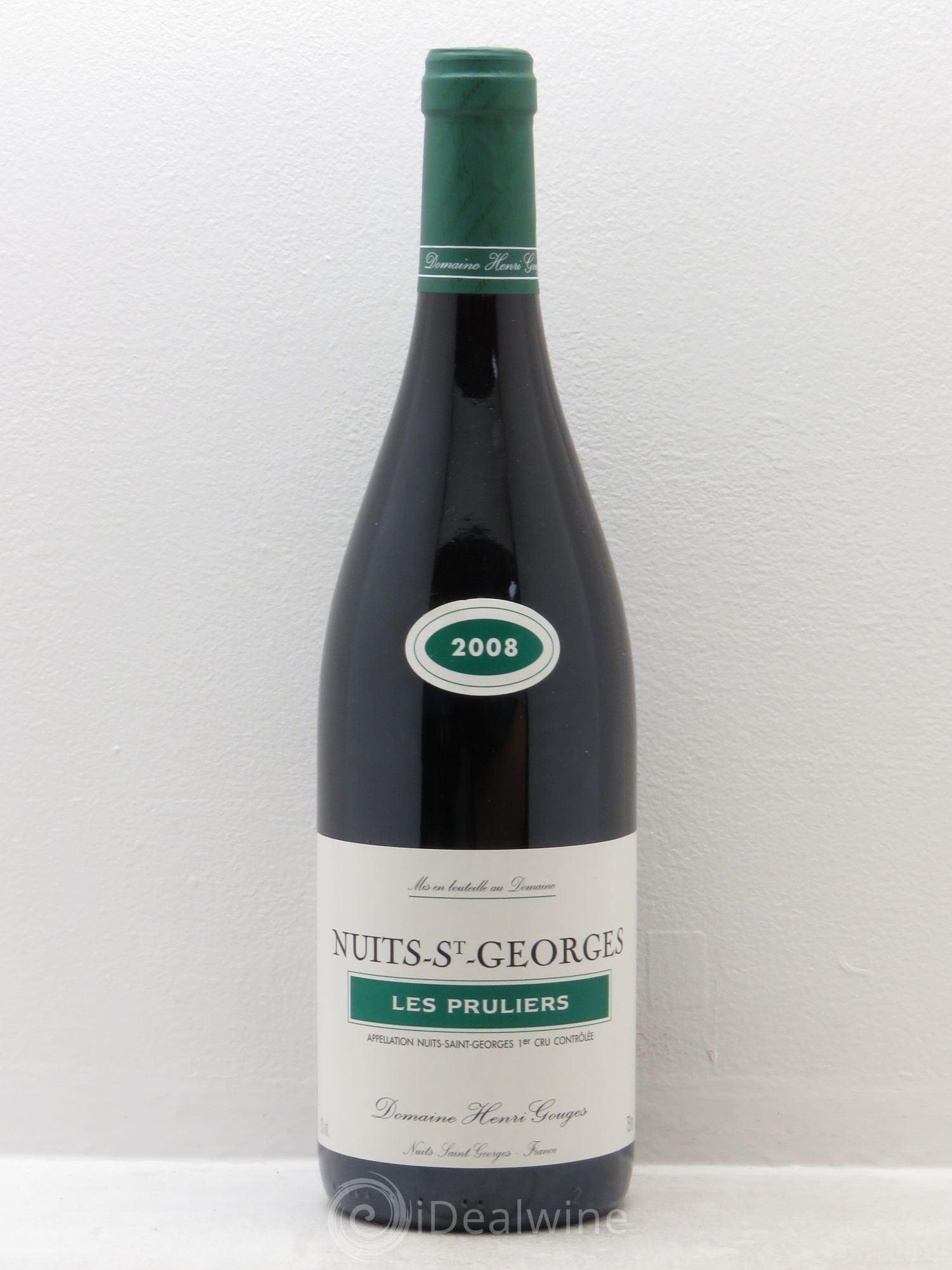 Nuits-Saint-Georges 1er Cru Les Pruliers Henri Gouges 2008 - Lot de 1 bouteille - 0